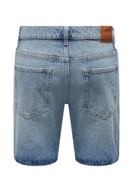 ONLY & SONS Jeansshorts Shorts Denim Midi Bermuda Mid Waist Pants 7560 in Hellblau