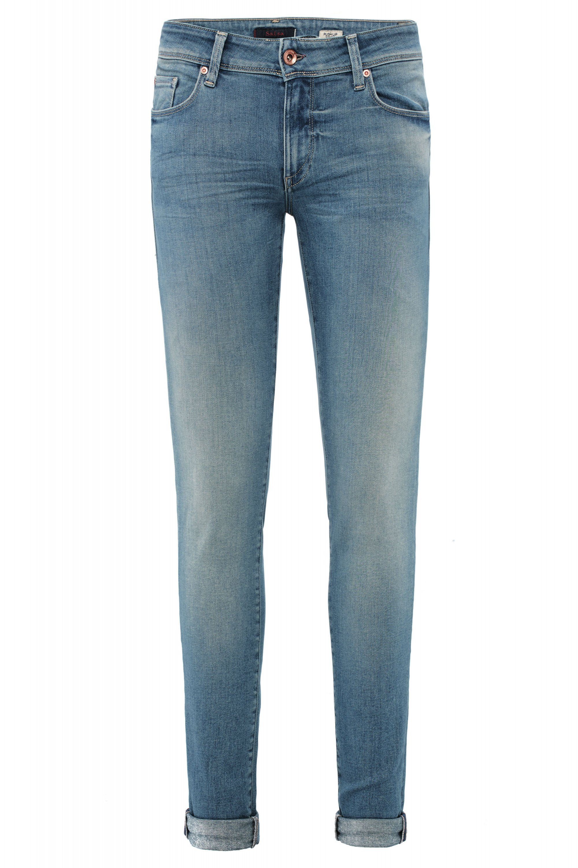 JEANS SALSA vintage Stretch-Jeans SKINNY Salsa blue 123178.8502 used UP WONDER PUSH