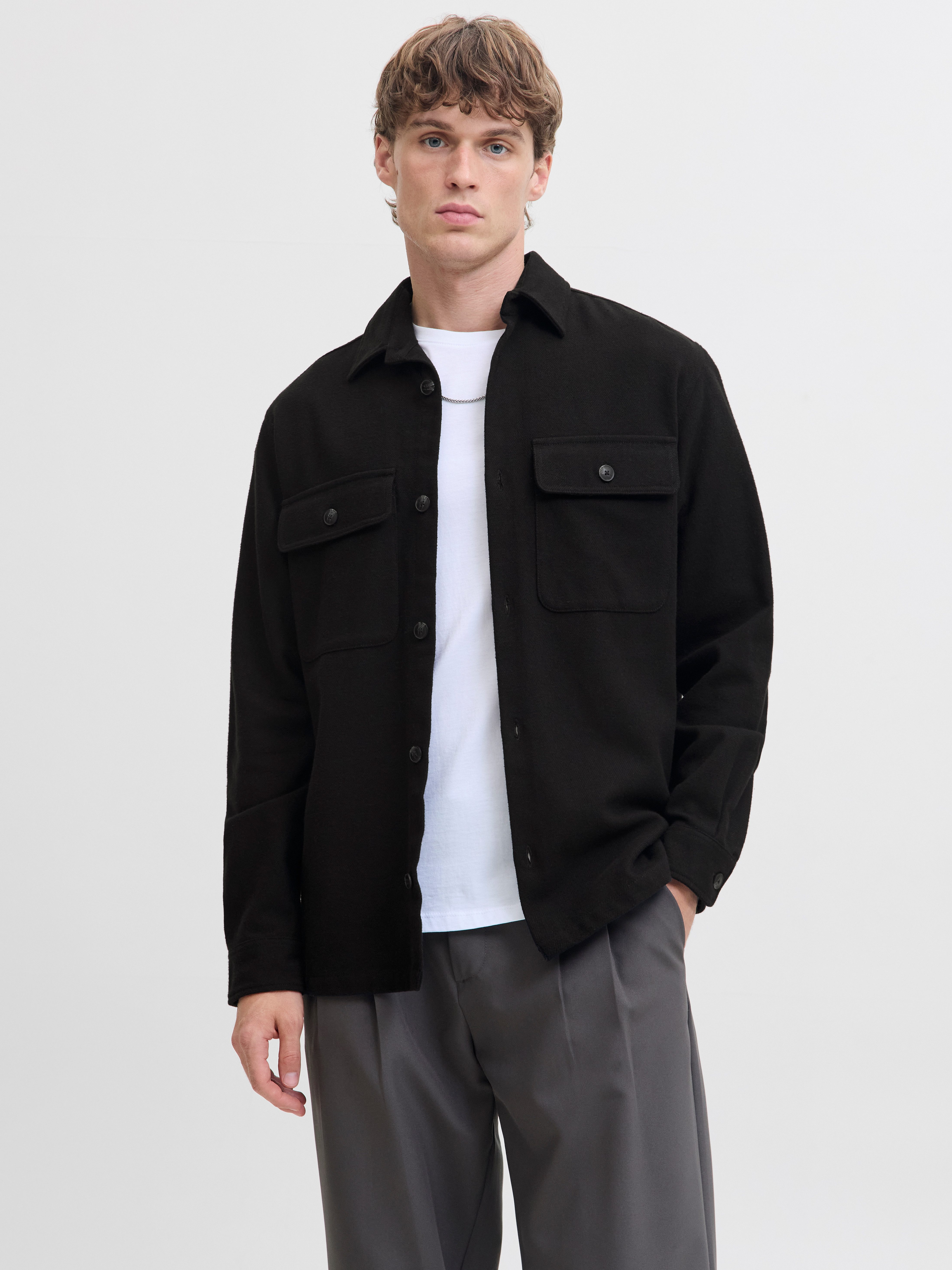 Jack & Jones Langarmhemd JPRRAYLE MELANGE günstig online kaufen
