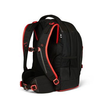 Satch Schulranzen Schulrucksack-Set PACK Fire Phantom 2-teilig (2-teilig), Laptop-Fach, Your-Size-System, Schulranzen