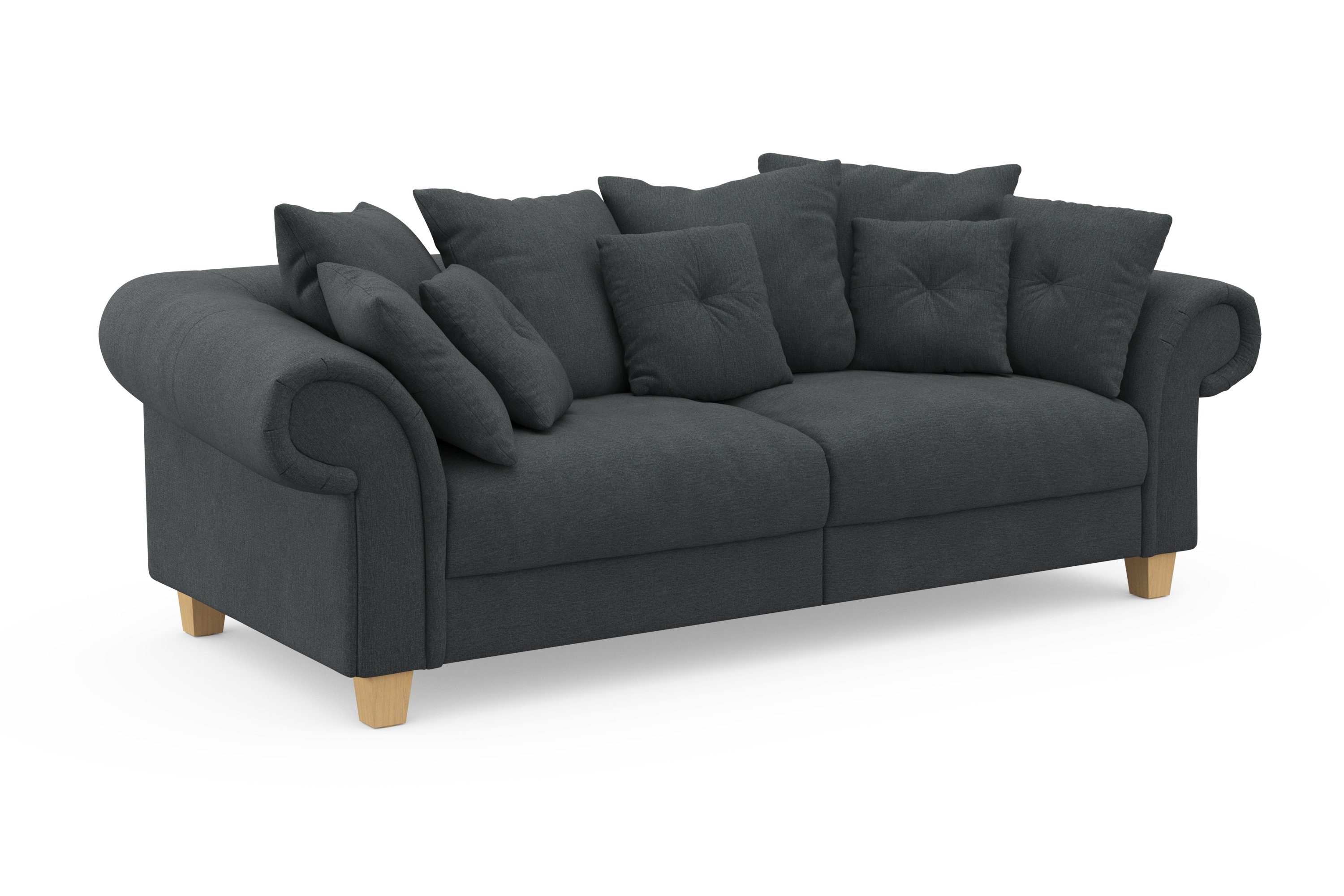 Home Design, affaire Queenie Kissen weichem und zeitlosem mit Big-Sofa Sitzkomfort viele Teile, 2 kuschelige Megasofa,