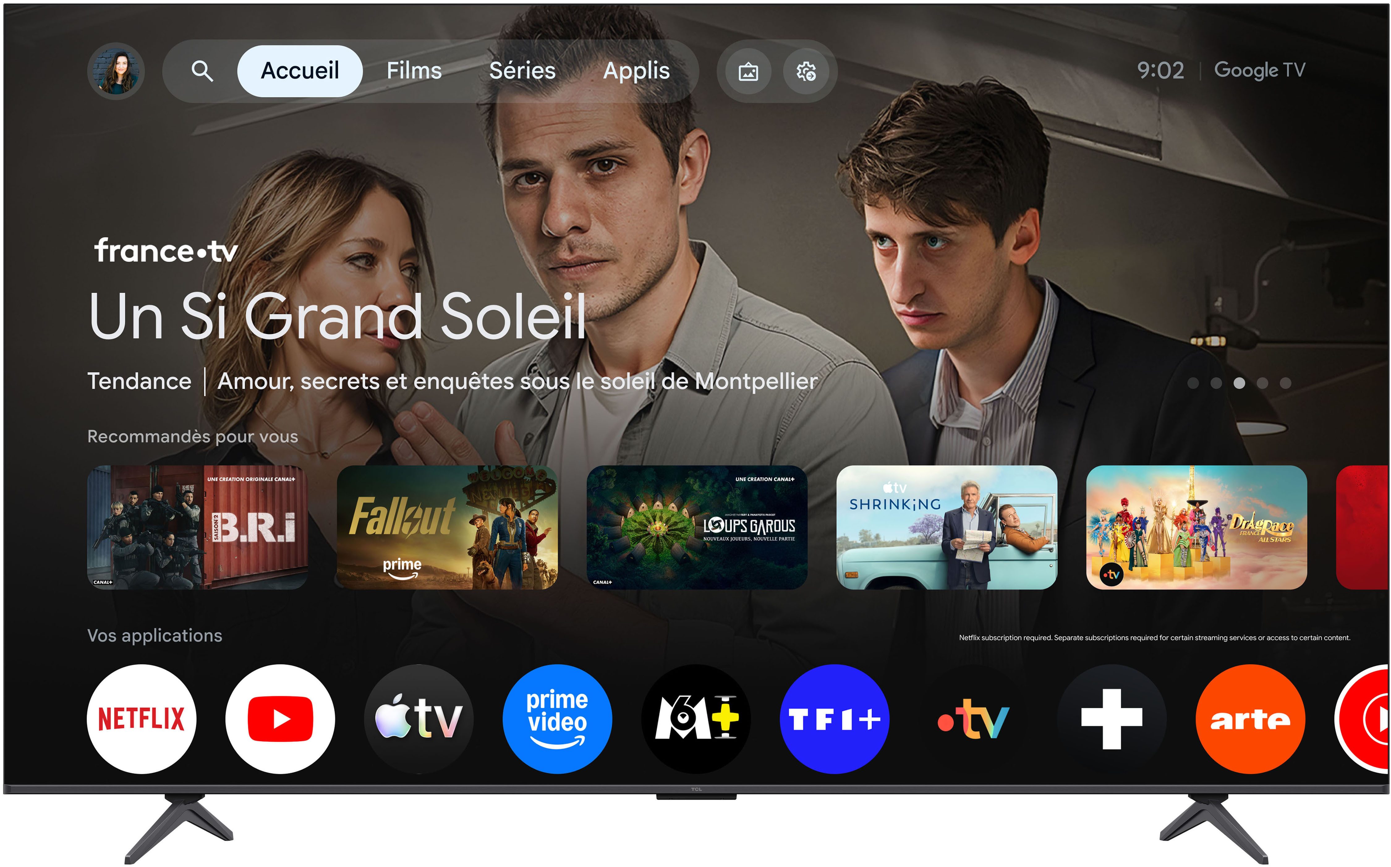 TCL 85T8D Mini-LED-Fernseher (215 cm/85 Zoll, 4K Ultra HD, Smart-TV, Google TV, QD-Mini LED, AiPQ Pro Prozessor, 144Hz, ONKYO 2.1, Apple AirPlay 2)