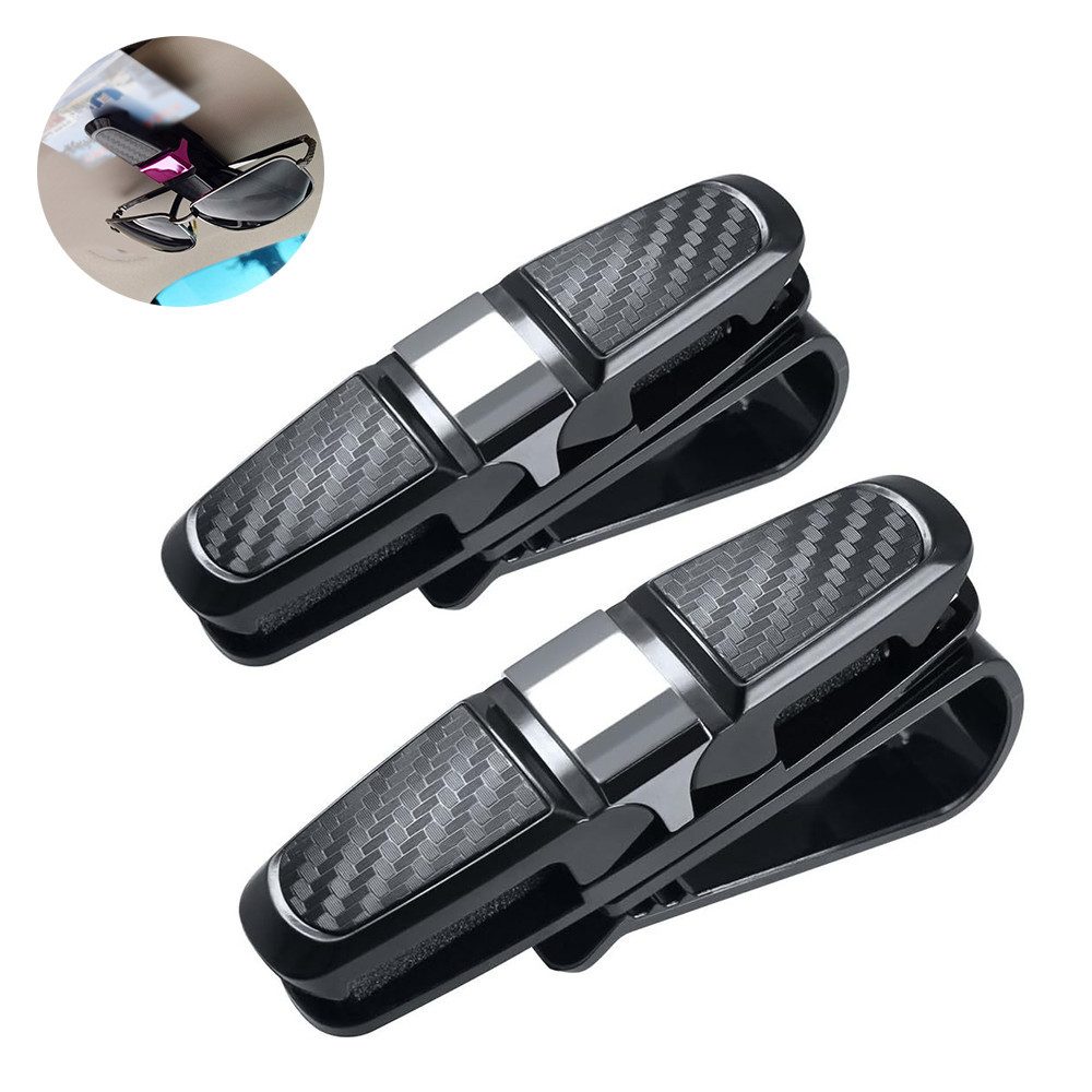 YVMOOEC Brillenetui Auto-Sonnenbrillen-Clip, multifunktionaler Brillenhalter