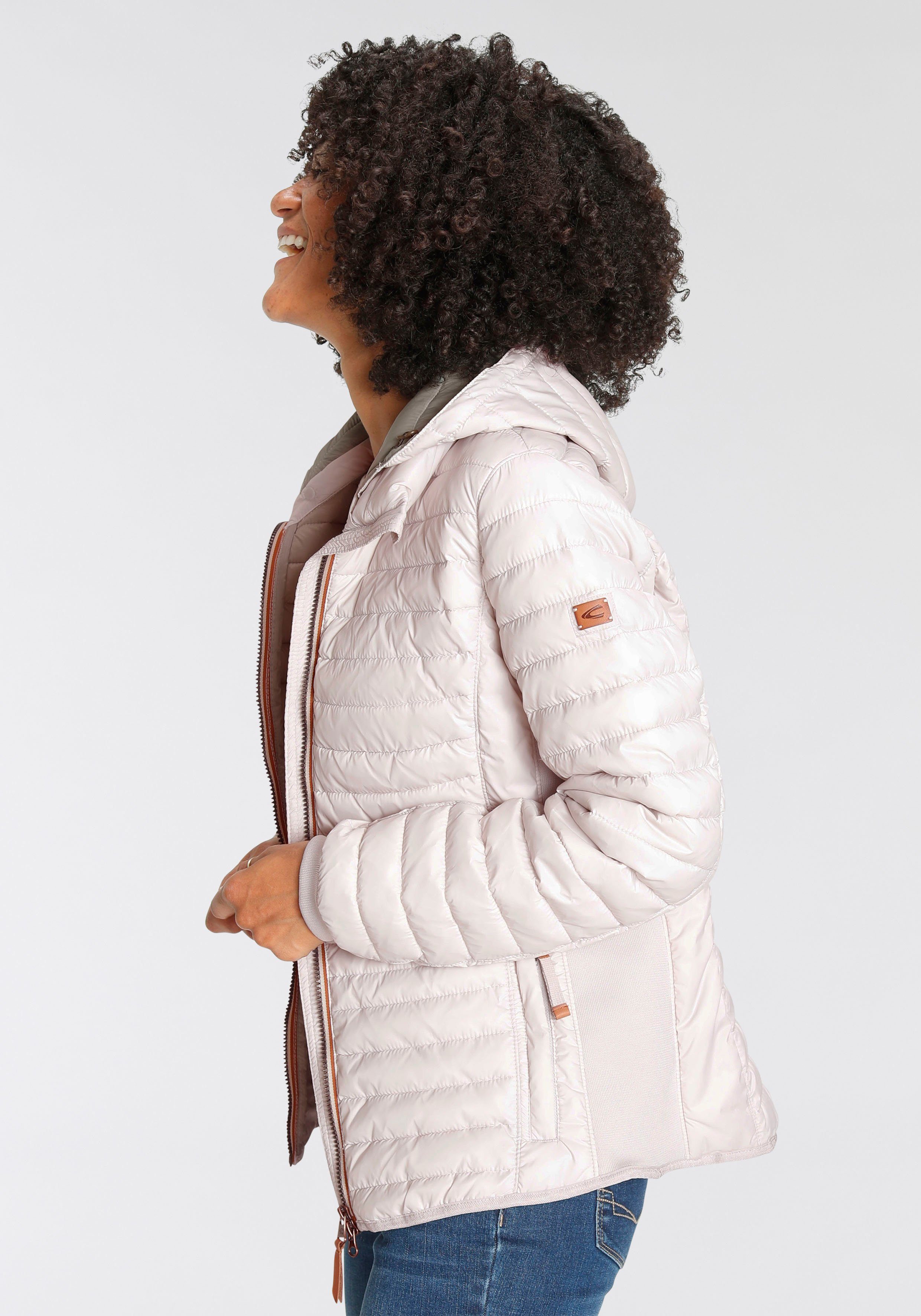 camel active Steppjacke unifarben perlmuttfarbe nachhaltig