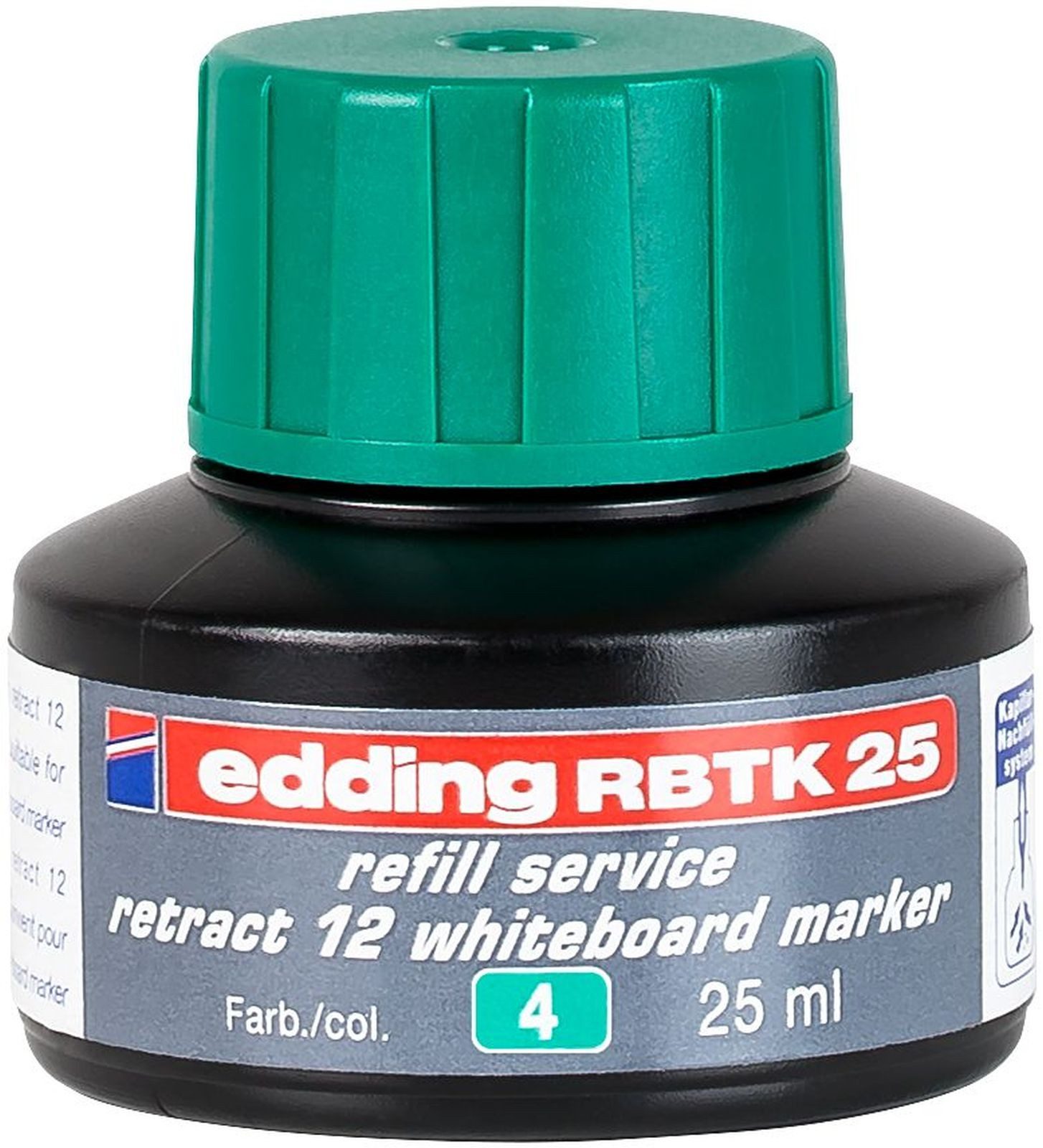 edding Füllhalter Nachfülltinte edding RBTK 25 für edding Boardmarker retract 12 25ml gr