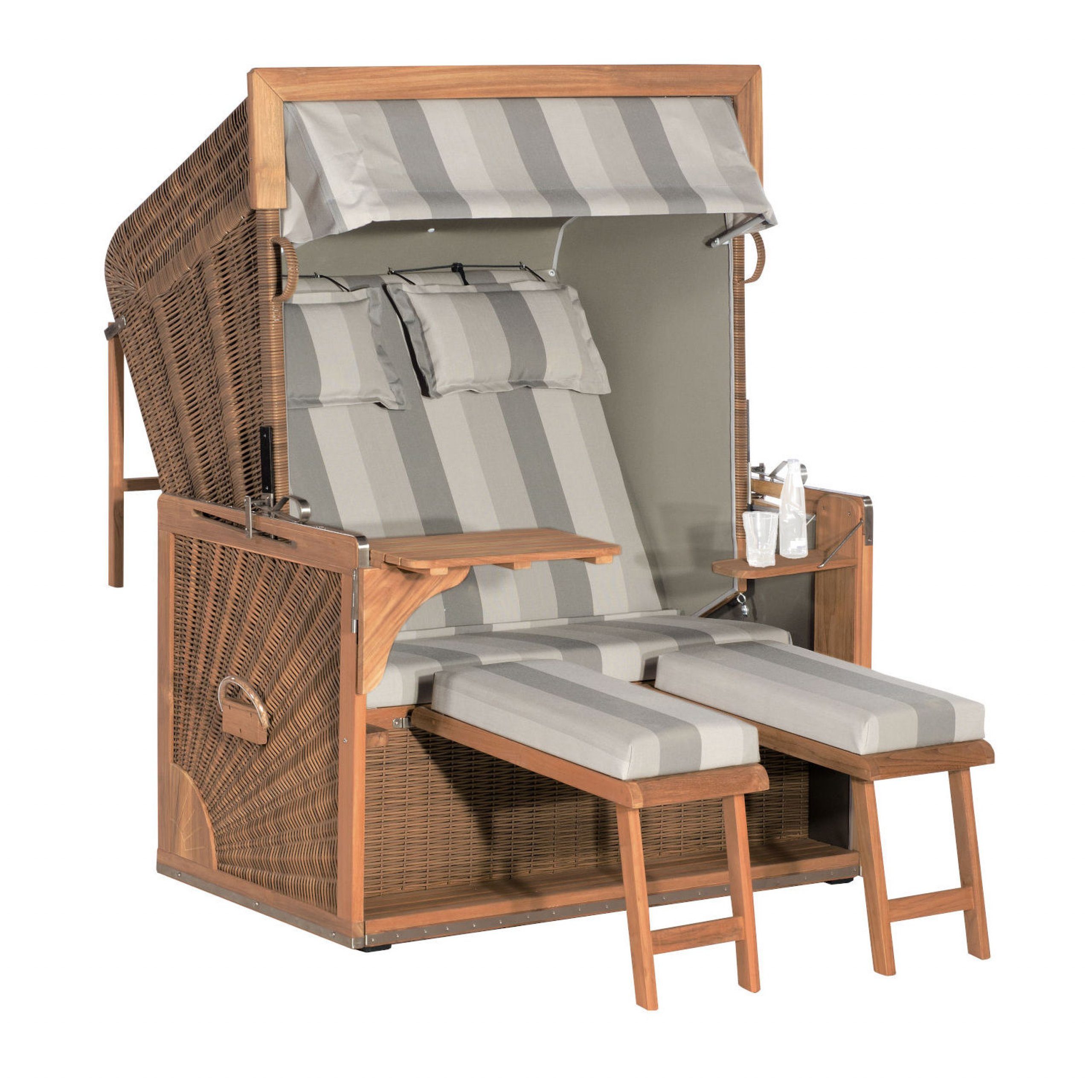 Martina Home Sofabezug Für 2-Sitzer XL – Wendbar, Beige Lederoptik, Maschinenwaschbar