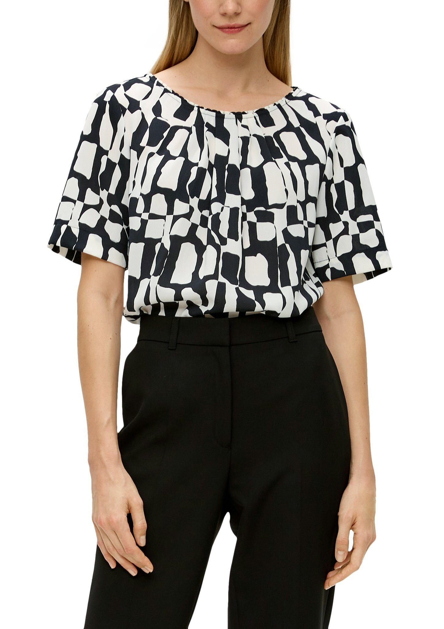 s.Oliver BLACK LABEL Shirtbluse gemustert