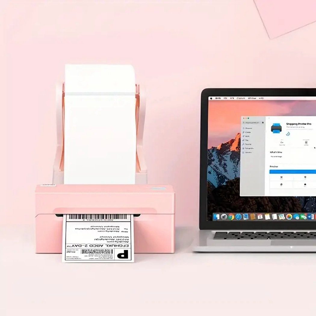 Desktop-Etikettenhalter – TUABUR für und Praktisch vielseitig Werkbank Thermo-Drucker pink