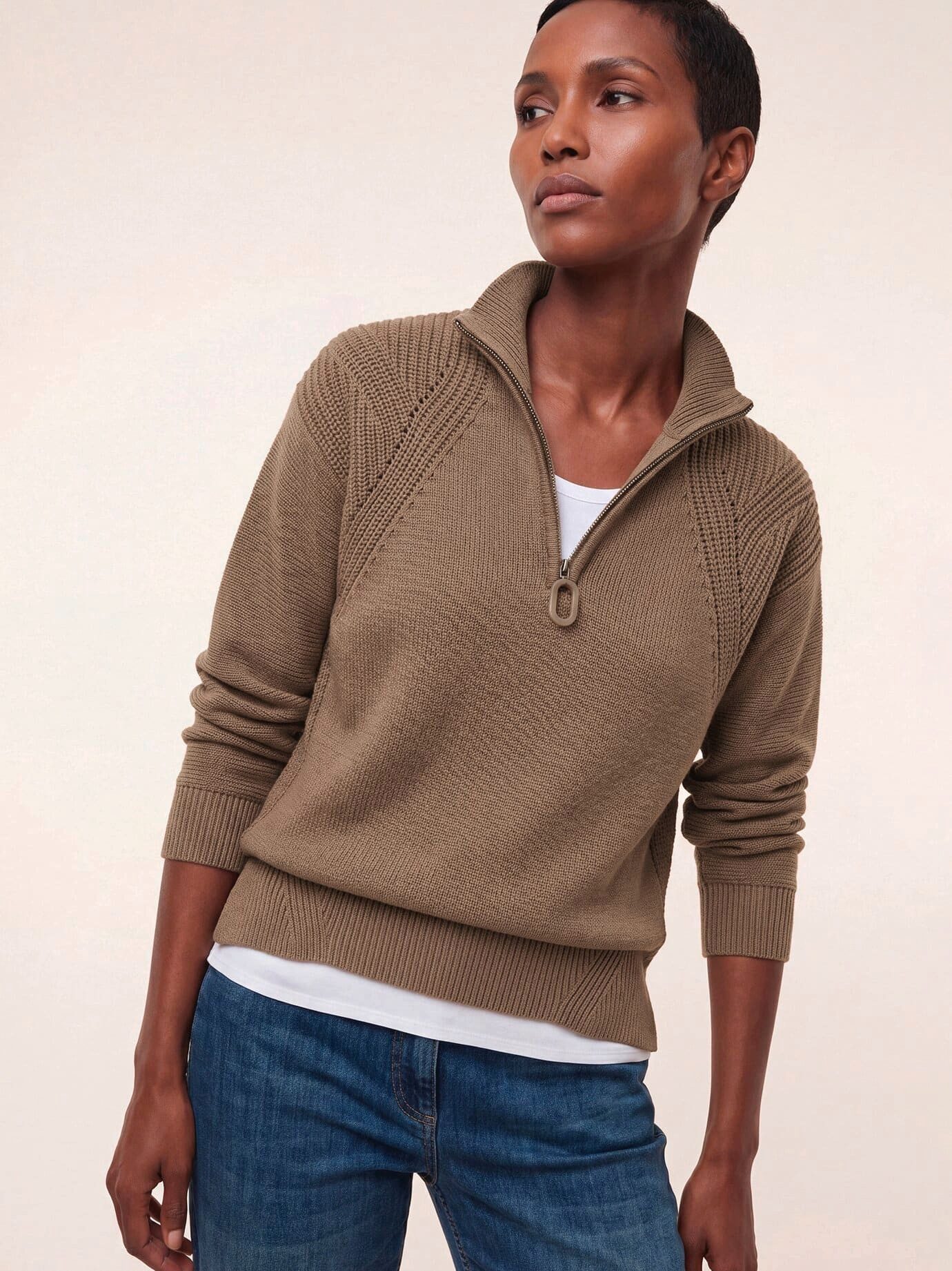 Walbusch Troyer Damen Pullover mit Troyerkragen Troyer-Kragen, modern, wärmend – Bild 3 von 4