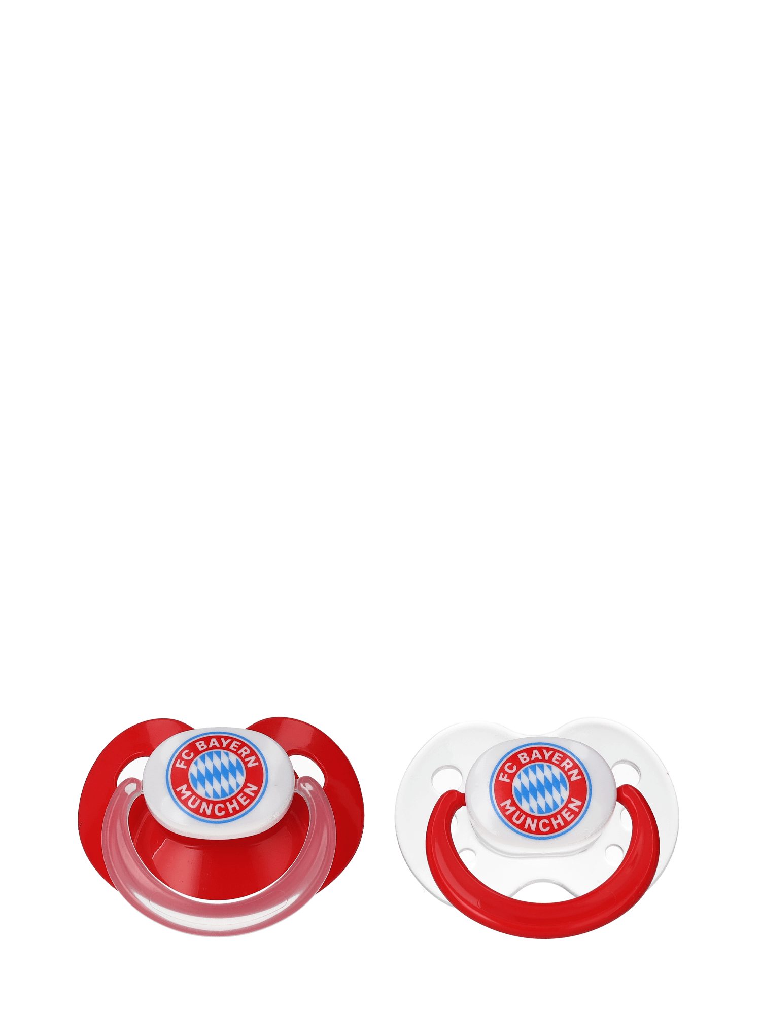 FC Bayern München Schnuller FC Bayern München I Schnuller Logo 6-18 Monate 2er-Set I Baby I Rot