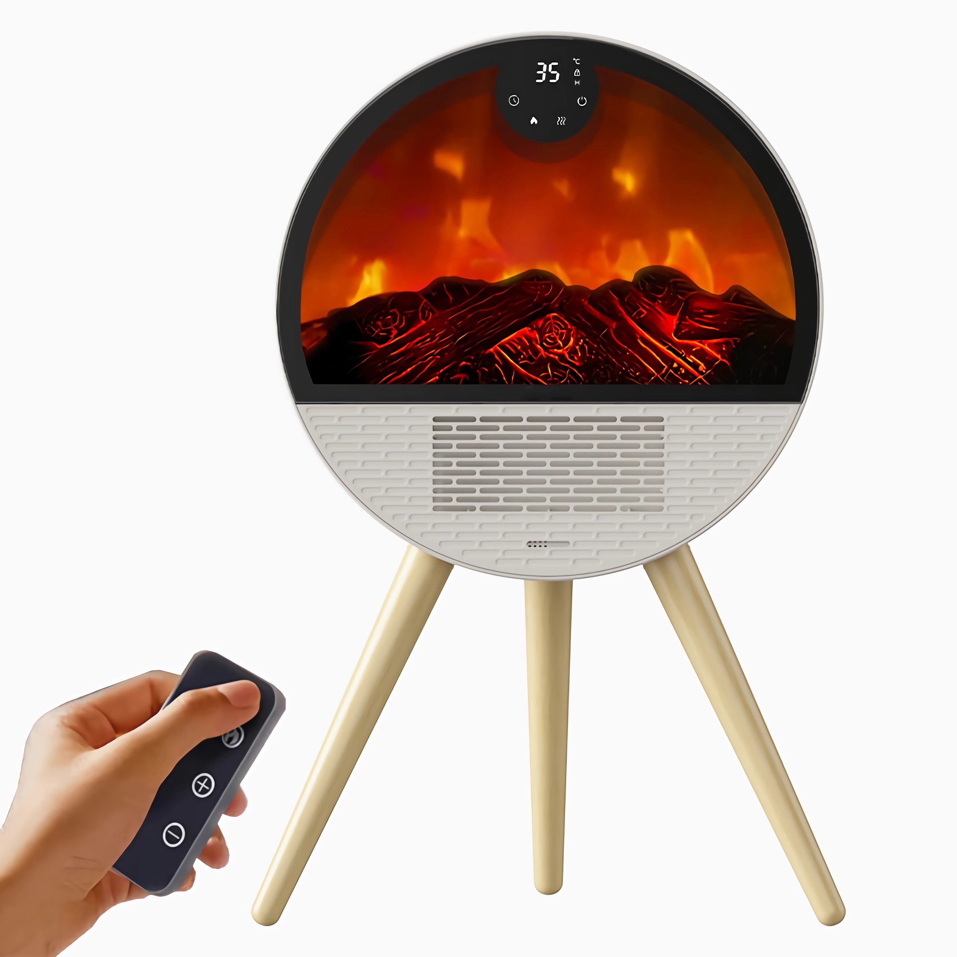 Bolwins Heizlüfter F52D 2000W Elektrokamin Heizung günstig online kaufen