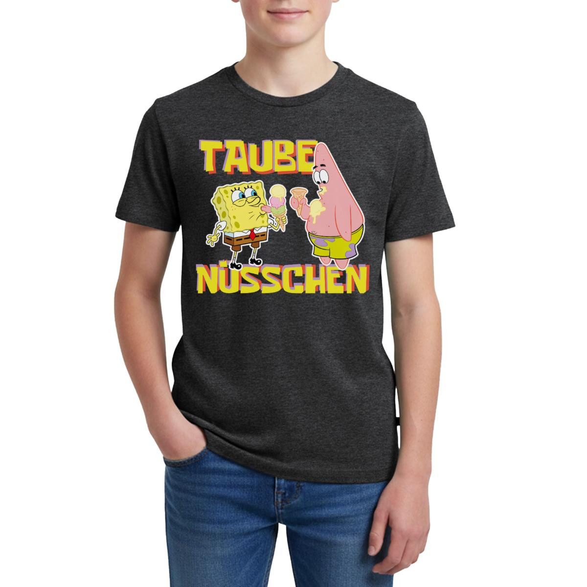 T-Shirt SpongeBob Schwammkopf Taube Nüsschen Patrick Eis Teenager Premium T-Sh