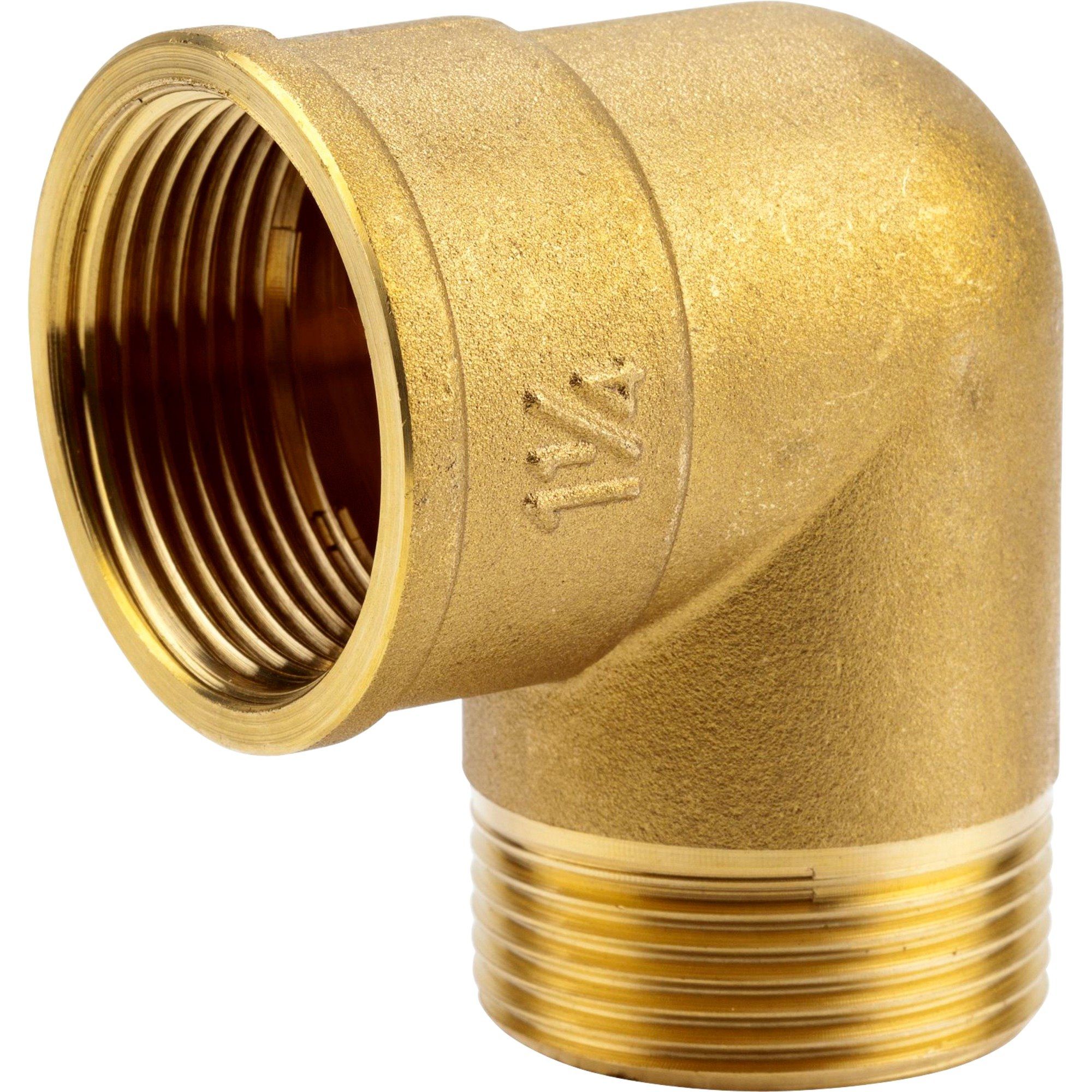 Gartenschlauch GARDENA Messing-Winkel IG + AG 42mm (G 1.1/4)