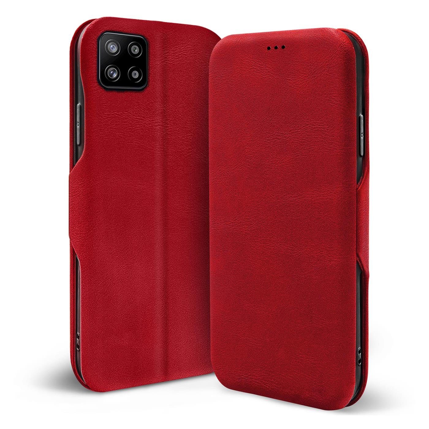 CoolGadget Handyhülle Business Premium Hülle Für Samsung Galaxy A22 5G 6,6 Zoll, Handy Tasche mit Kartenfach für Samsung A22 5G Schutzhülle