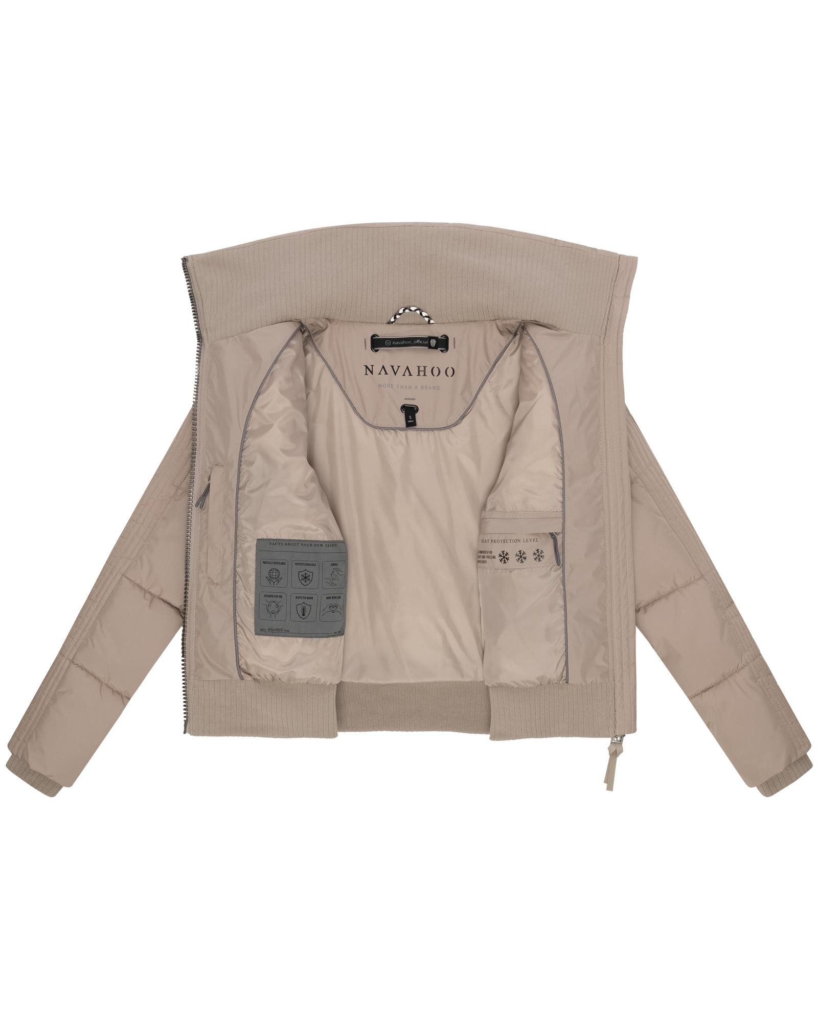 Navahoo Plüschjacke Teddyzone 14 Teddy-Fleece Jacke mit hohem Kragen