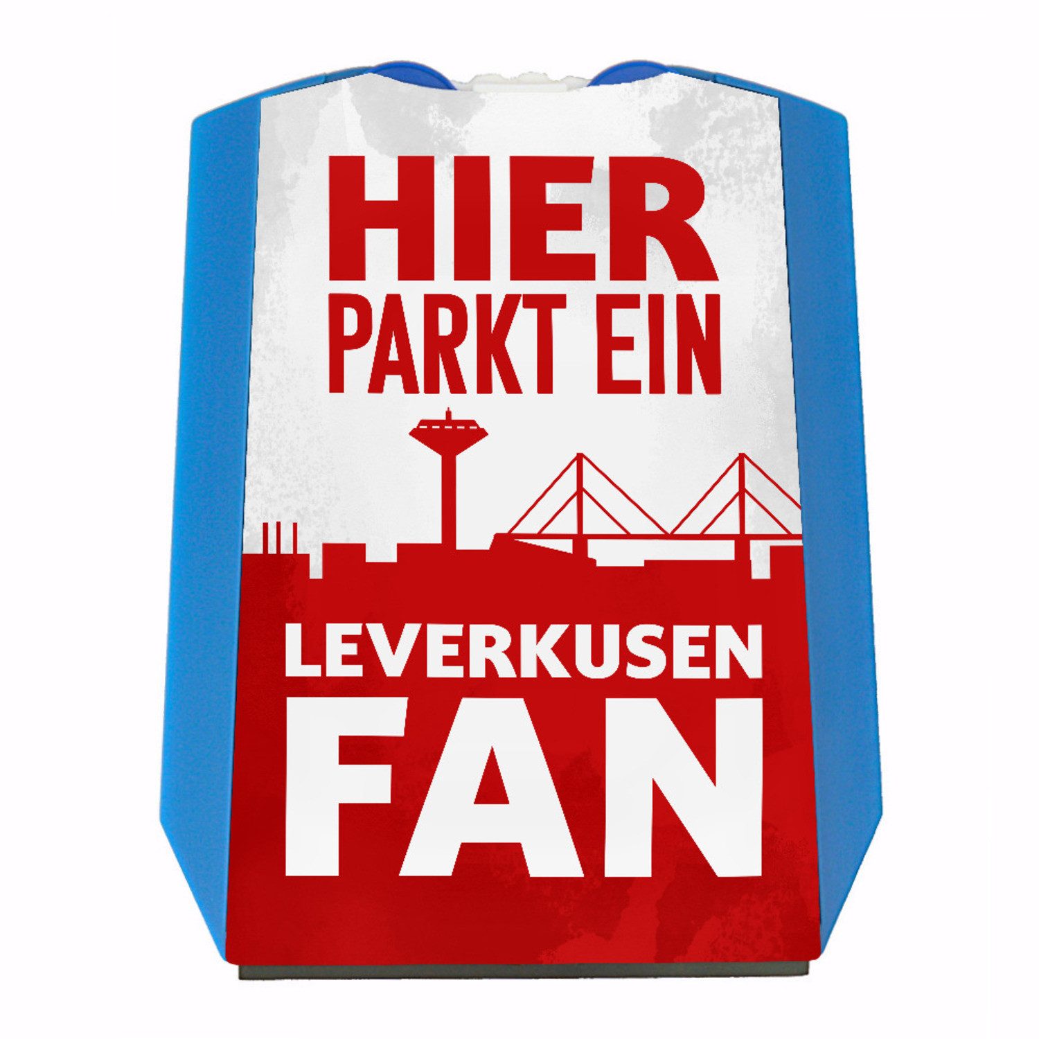 Parkscheibe Hier parkt ein Leverkusen Fan Parkscheibe in Rot Weiß