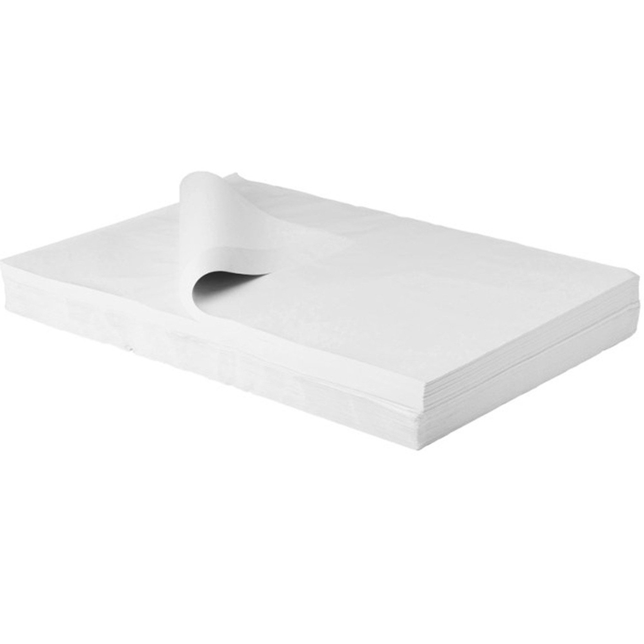 BB-Verpackungen Seidenpapier Juwelierseide SMALL, Weiß, 37,5 cm x 50 cm, einseitig glatt