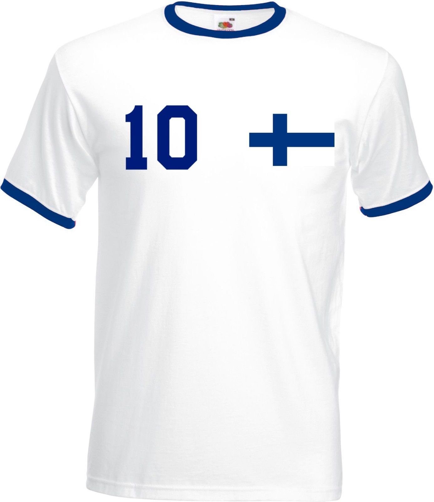 T-Shirt Finnland Herren T-Shirt im Fußball Trikot Look