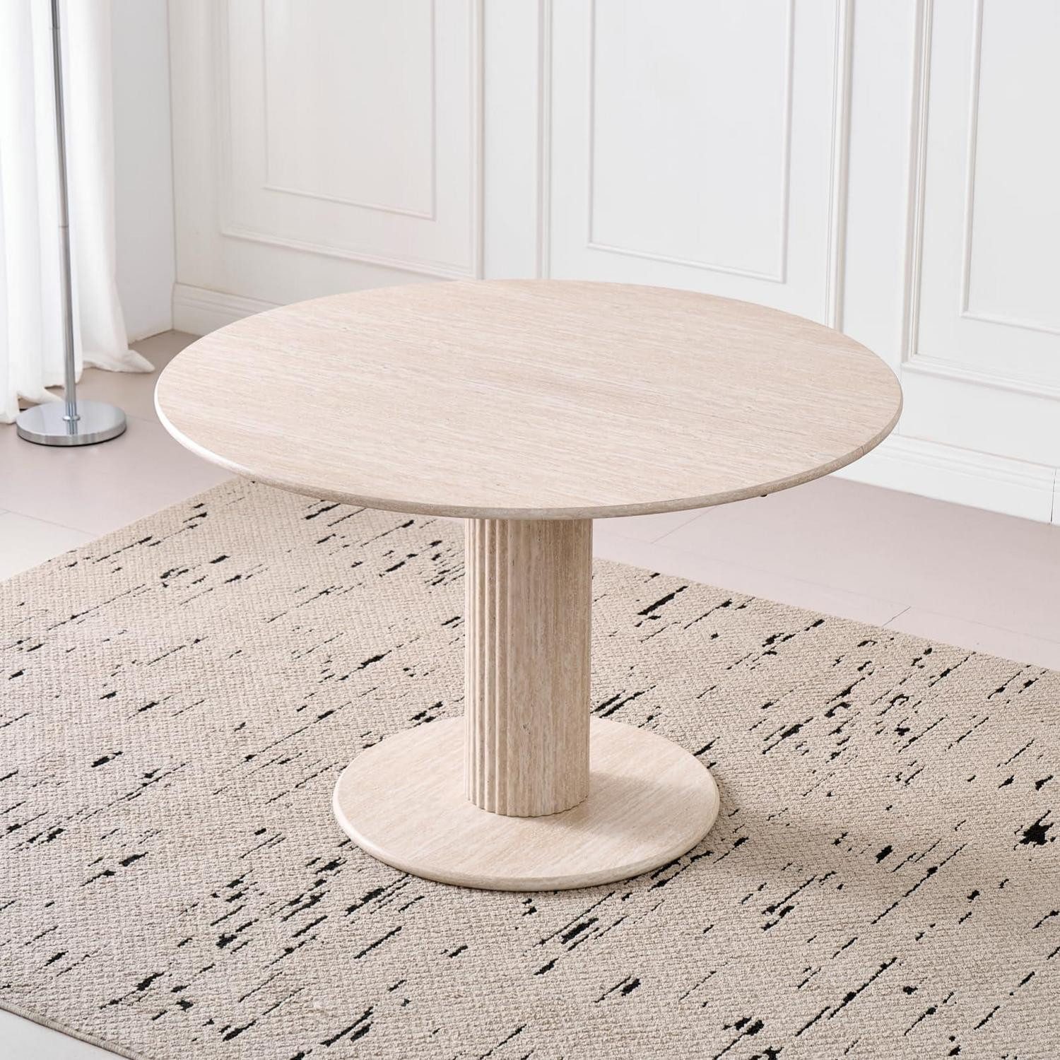 LuxusKollektion Säulen-Esstisch Esstisch 115 cm cm Küchentisch Esszimmer Yds