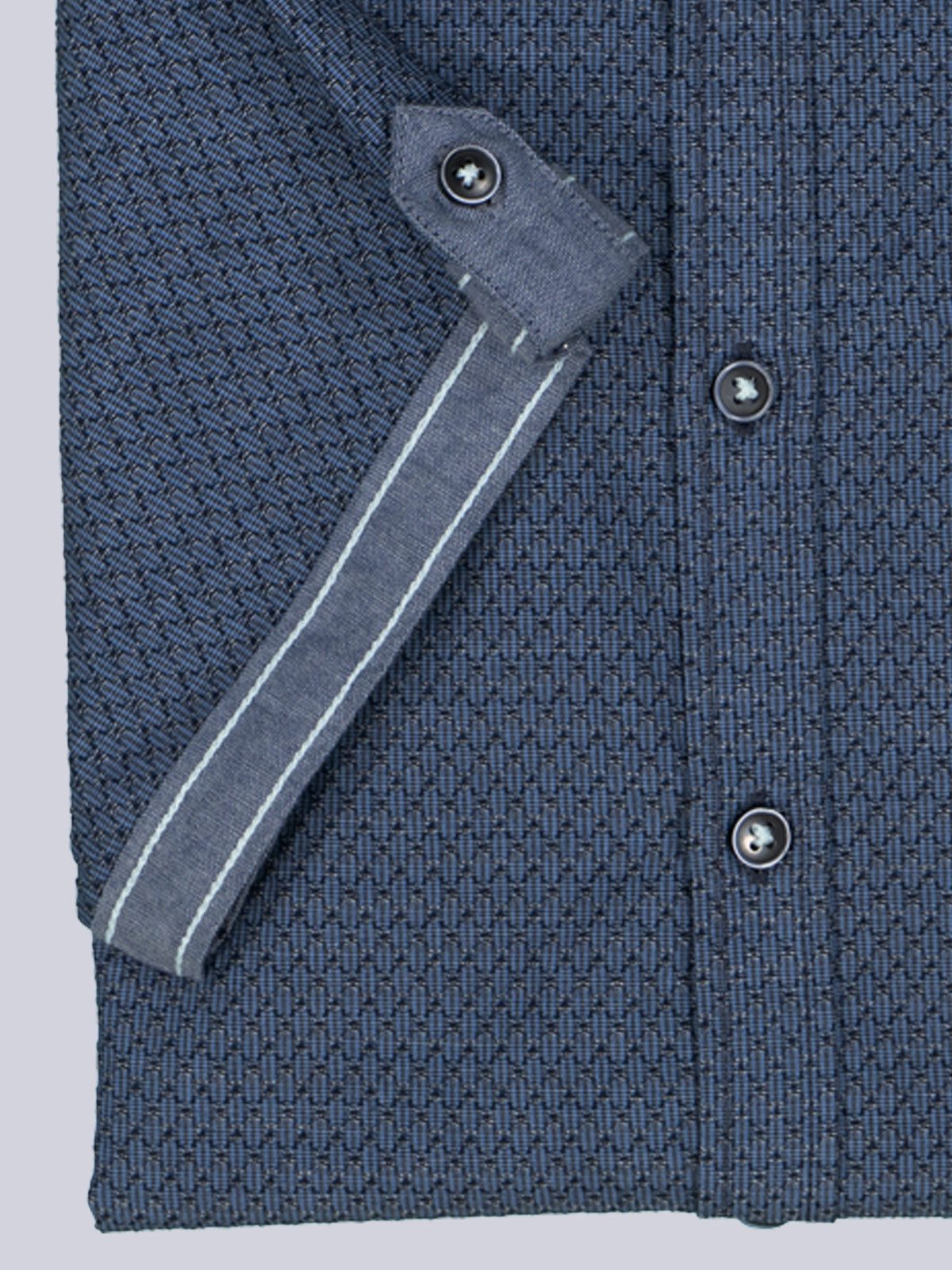 Engbers Kurzarmhemd Herren Kurzarm-Hemd strukturiert, Brilliantblau