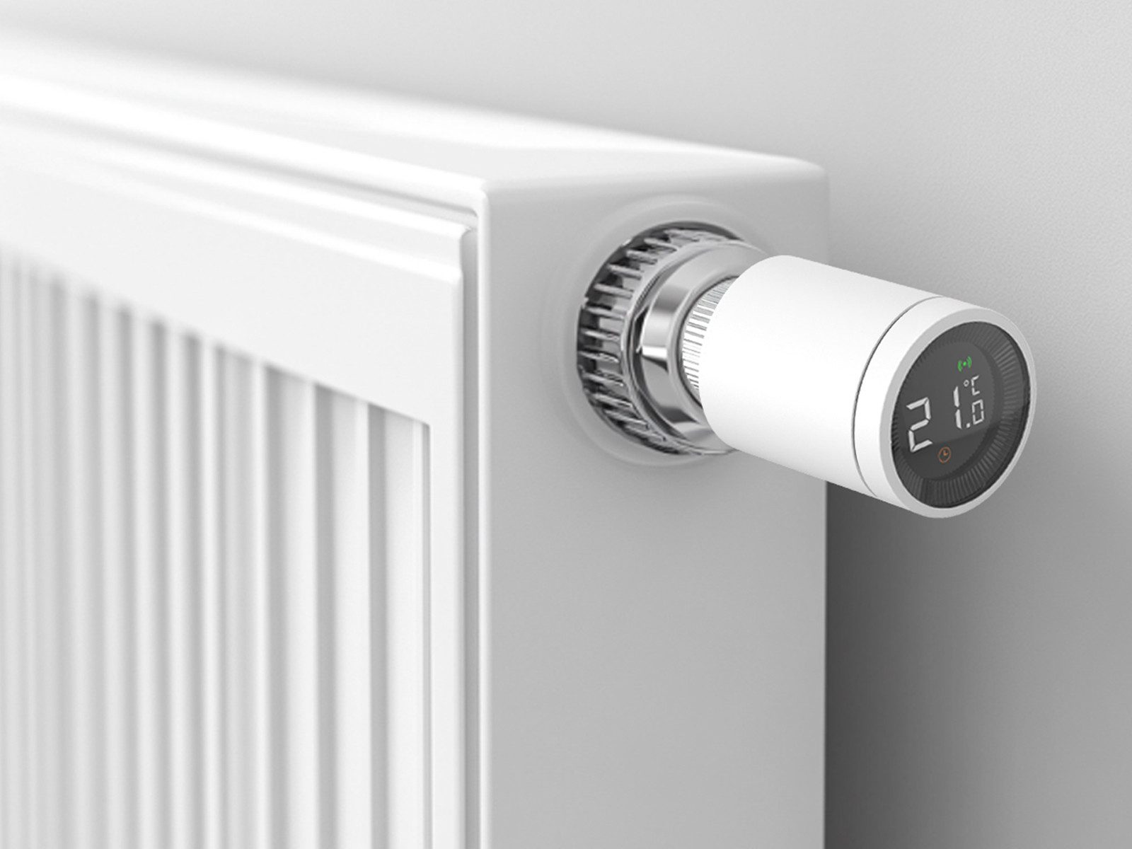 Elro radiator thermostat, (1 pc) Digital thermostats for smart home heating, controllable with app or manually