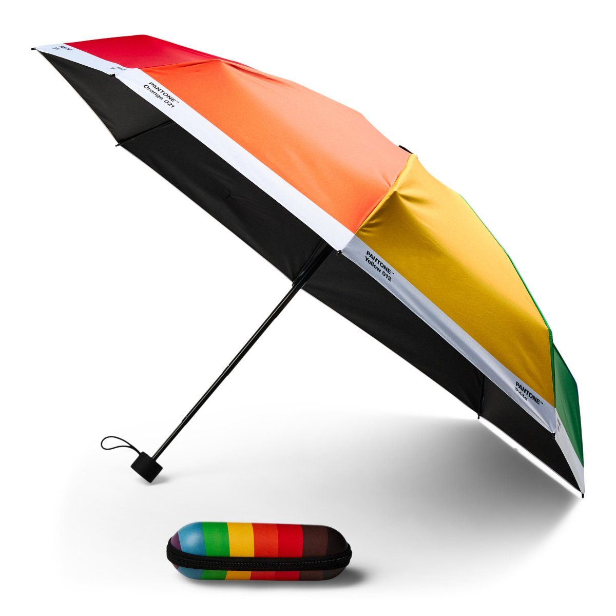 PRIDE PANTONE Taschenschirm Etui Regenbogen, x Im & 6.5 groß Klein cm More 22 etwa Taschenregenschirm