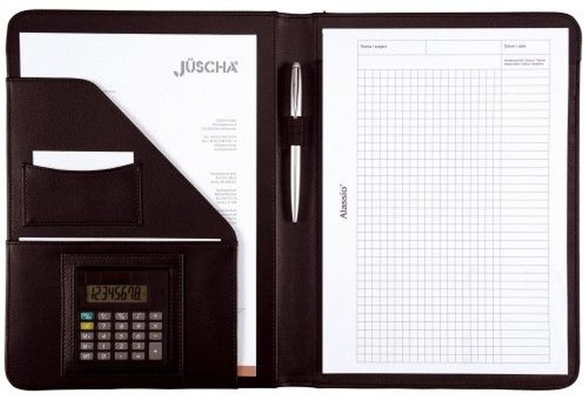 Schreibmappe Schreibmappe Mares I A4 FineTouch Lederimitat schwarz