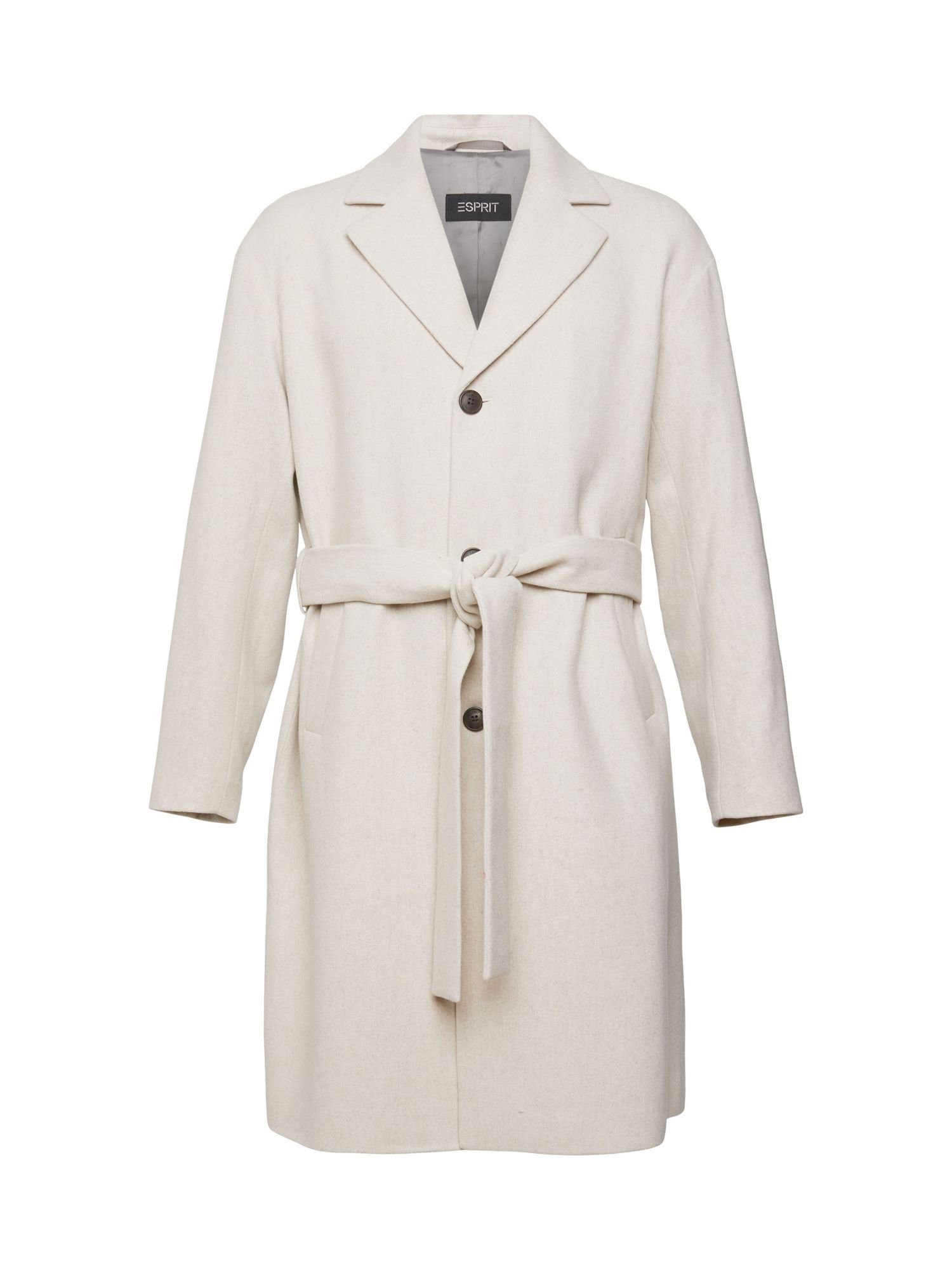 Esprit Collection Wollmantel »Mantel aus Wollmix mit Bindegürtel« online  kaufen | OTTO