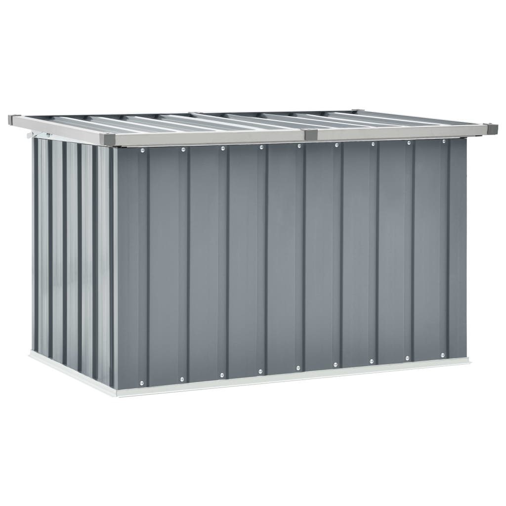 vidaXL Gartenbox aus Stahl (verzinkt) in Grau (B/H/T: 109x65x67 cm)