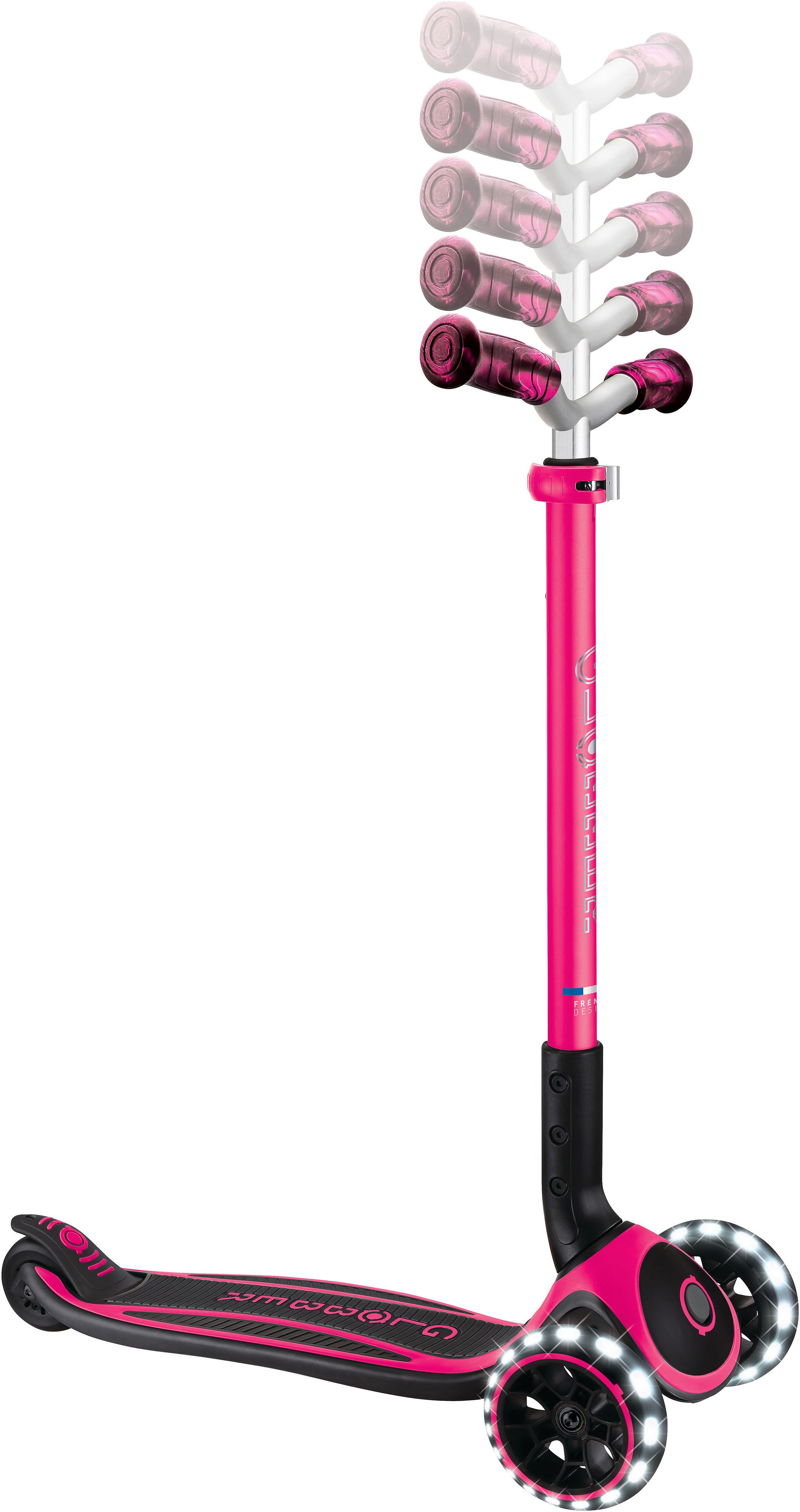 Globber Tretroller ACE LIGHTS, mit Leuchtrollen