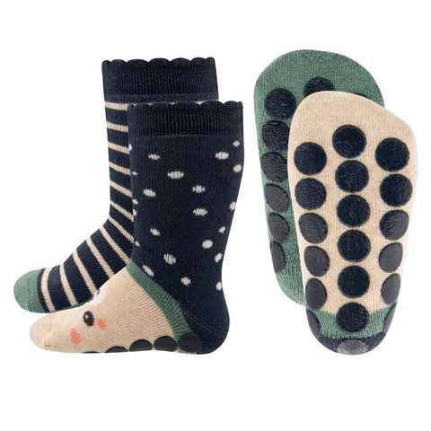 Ewers ABS-Socken Ewers Stoppersocken 2er Pack ABS-Socken Krabbelsoc (2-Paar)