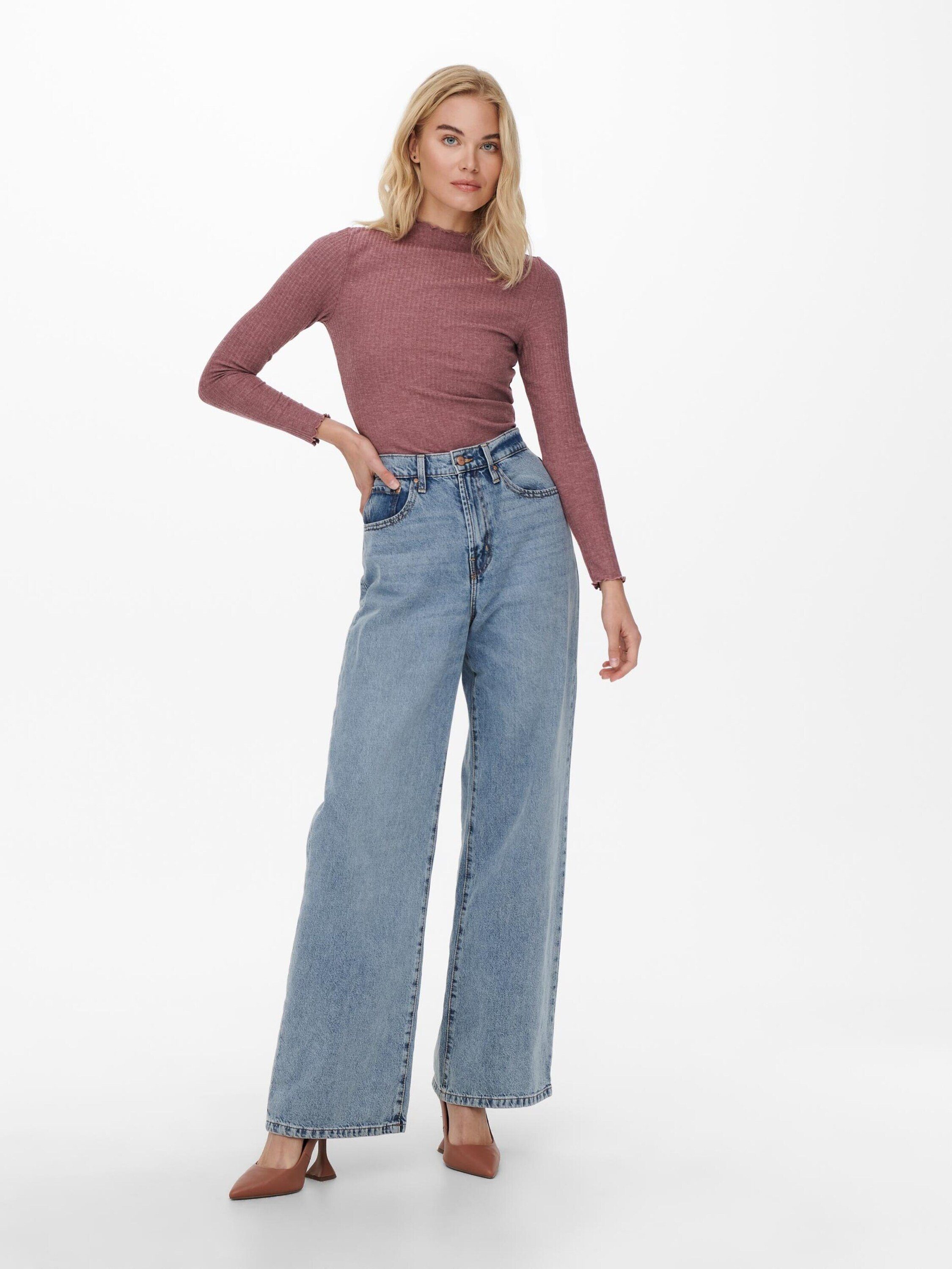 ONLY Langarmshirt Emma (1-tlg) Rüschen – Bild 5 von 5