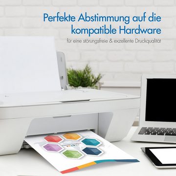 NINETEC 4er Set ersetzt Epson T1301-T1304 Tintenpatrone