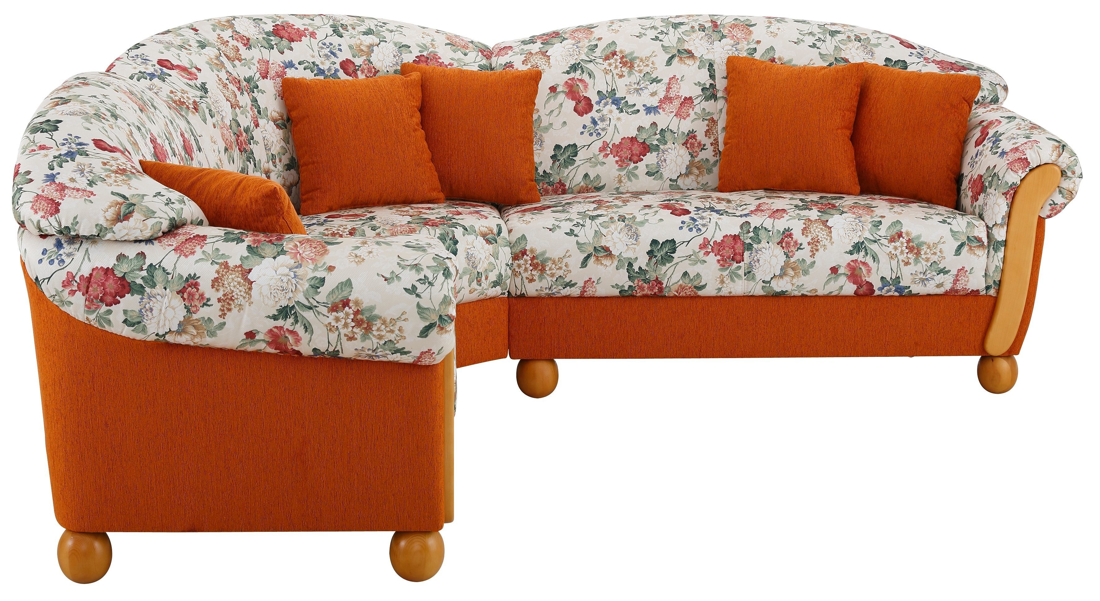 Home affaire Ecksofa Milano, bequem mit Federkern, B/T/H 233/233/83cm, Land günstig online kaufen