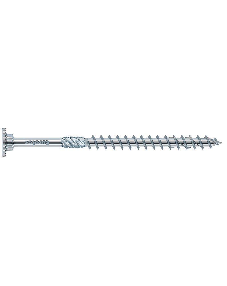 Eurotec Holzbauschraube SawTec, Stahl weiß verzinkt, Tellerkopf mit Sägezähnen und TX30, (100 St)