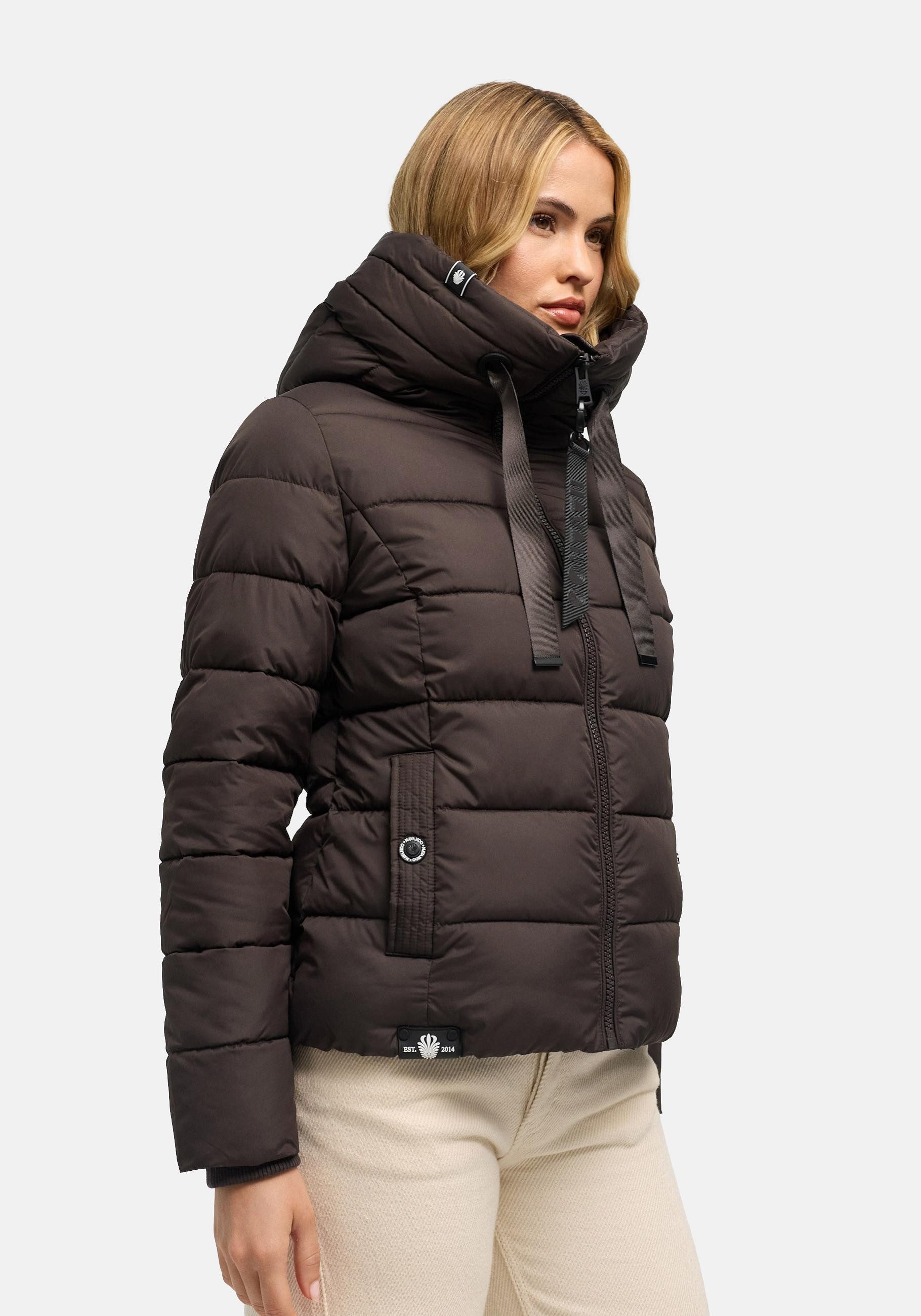Navahoo Steppjacke Amayaa stylische Damen Winterjacke mit coolen Applikationen