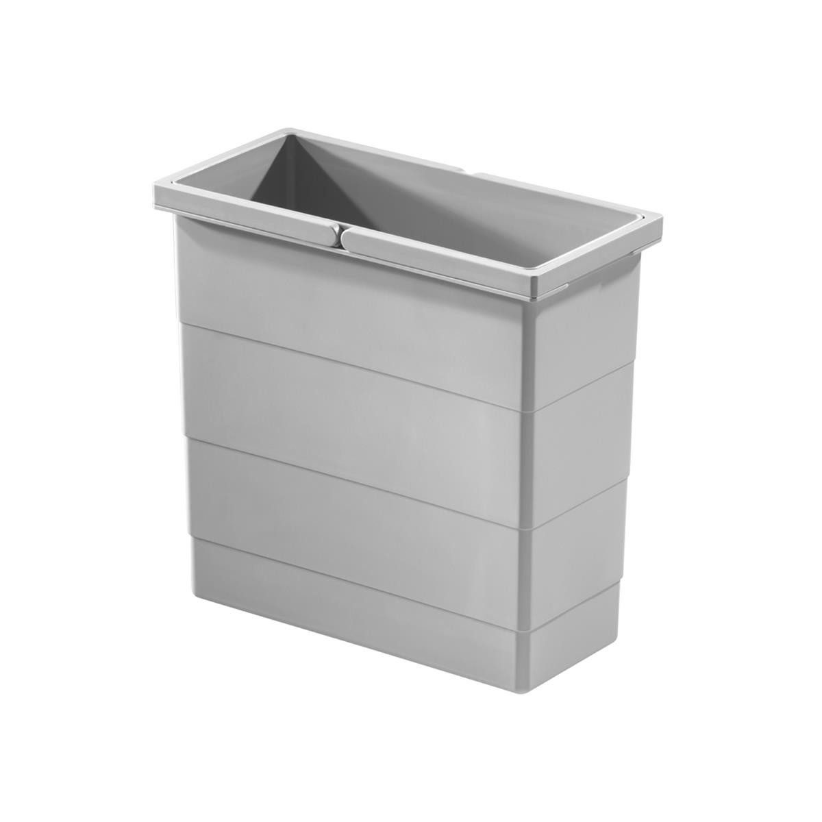 Hailo Einbaumülleimer Hailo Inneneimer 1102449 hellgrau 12 Liter 320 x 156 x 295 mm 2 Henkel