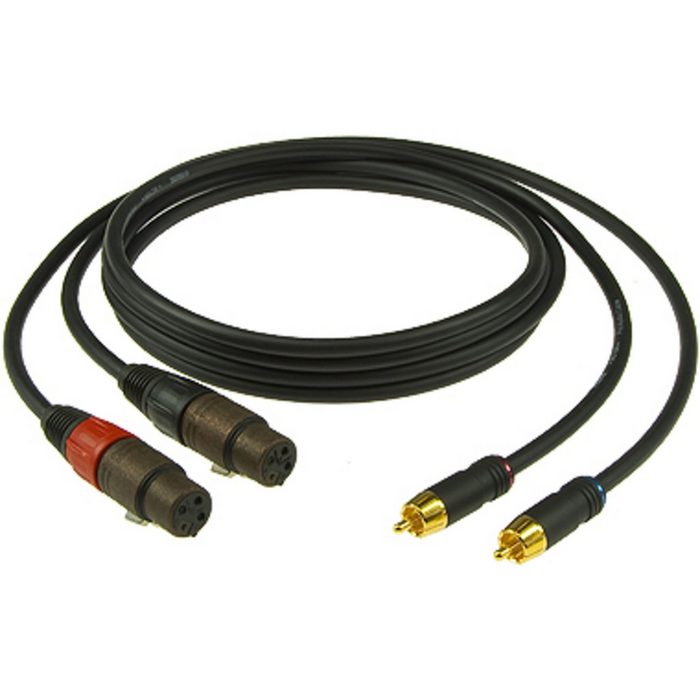 Klotz Cables Spielzeug-Musikinstrument AL-RF0090 Audiokabel XLR female - Cinch Stecker 0 9 m 2 Stück