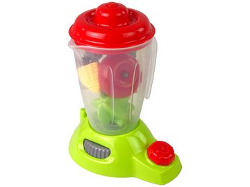 LEAN Toys Kinder-Küchenset Mixer-Set Grün Obst Plastik Becher klettverschluss Zubehör Licht Ton
