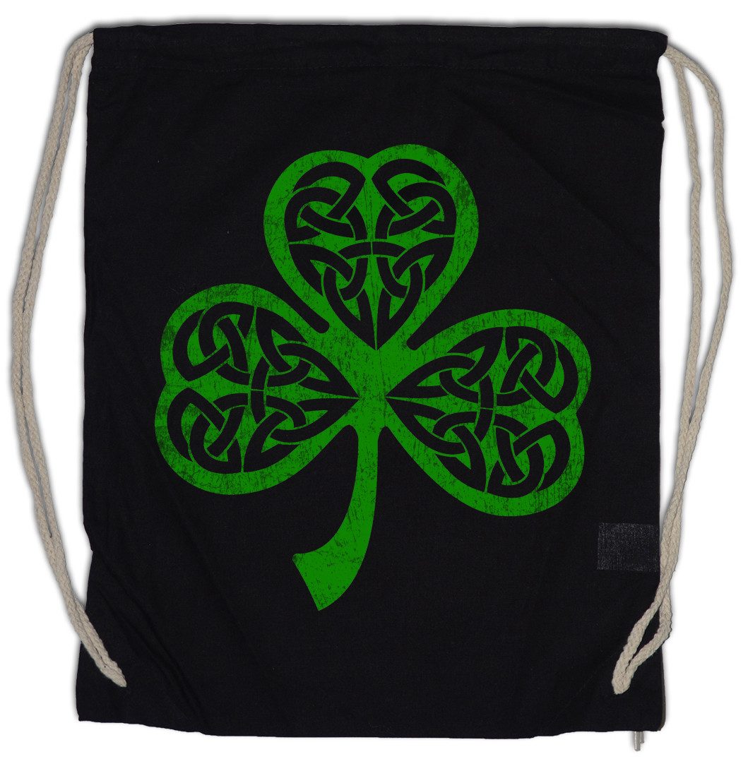 Turnbeutel Shamrock Irish Knot II Turnbeutel Cloverleaf Irland Ireland Kleeblatt