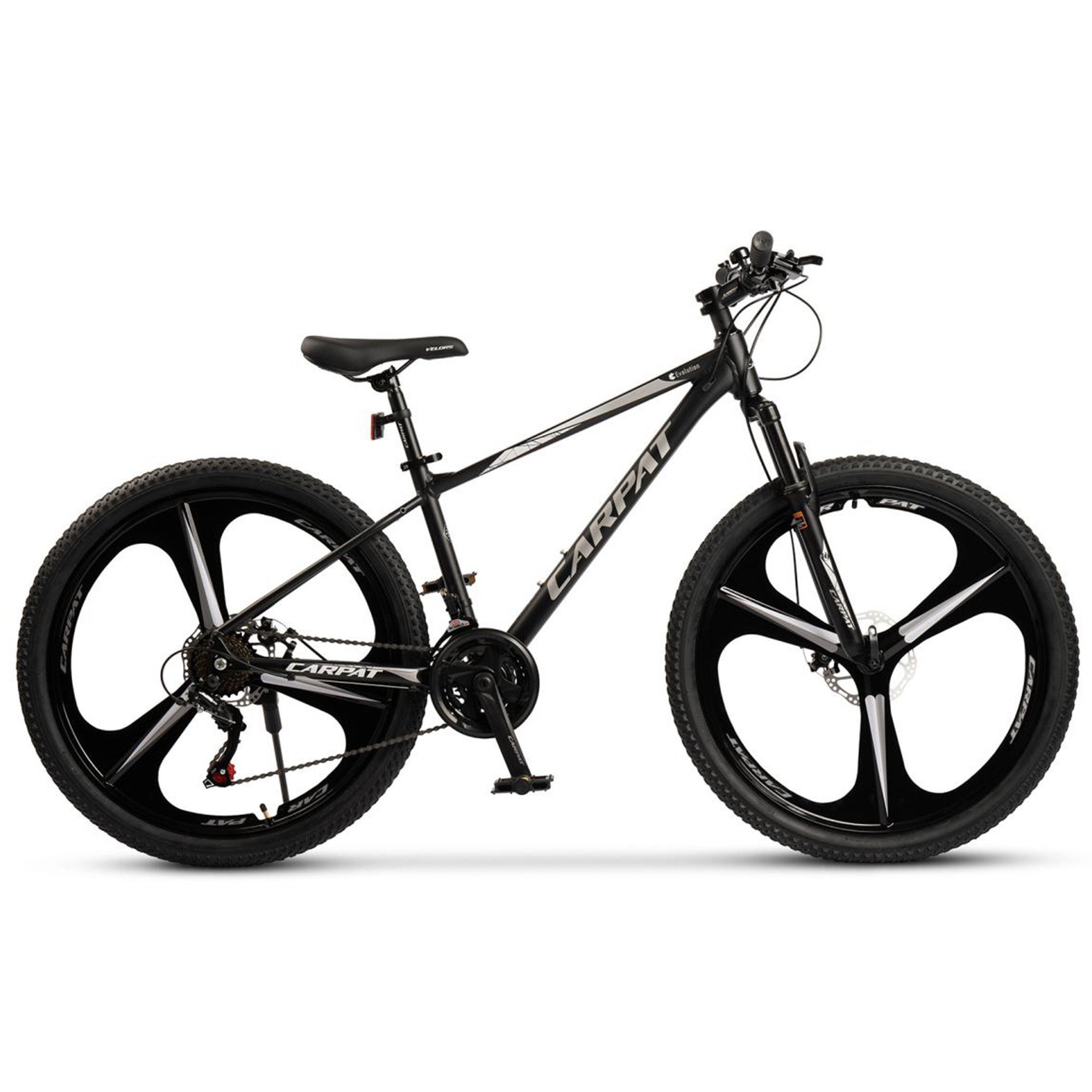 CARPAT SPORT Mountainbike 26 27.5 Zoll Fahrrad für Herren Damen, 21 Gang Shimano Tourney Schaltwerk, Kettenschaltung, (Magnesiumfelgen mit 3 Speichen), Kettenschaltung, Aluminium Rahmen, Jugendfahrrad MTB Hardtail Fahrrad