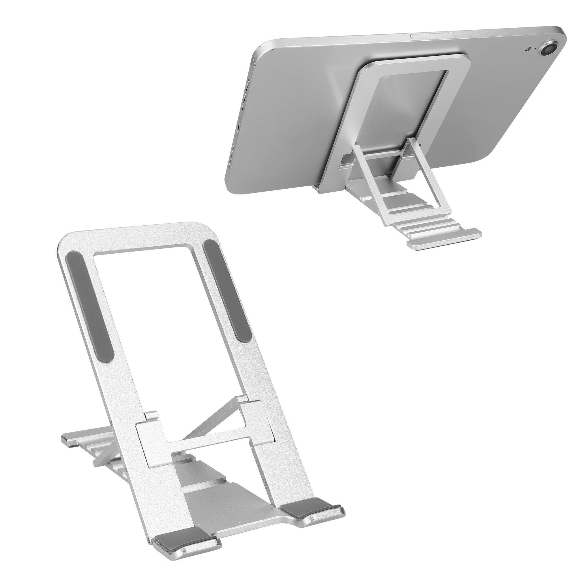 kwmobile Monitor-Halterung Tabletständer für Portable Monitor / Tablet Halter, (1-tlg., Aluminium Tablet Halterung verstellbar Handyhalterung kompakt)