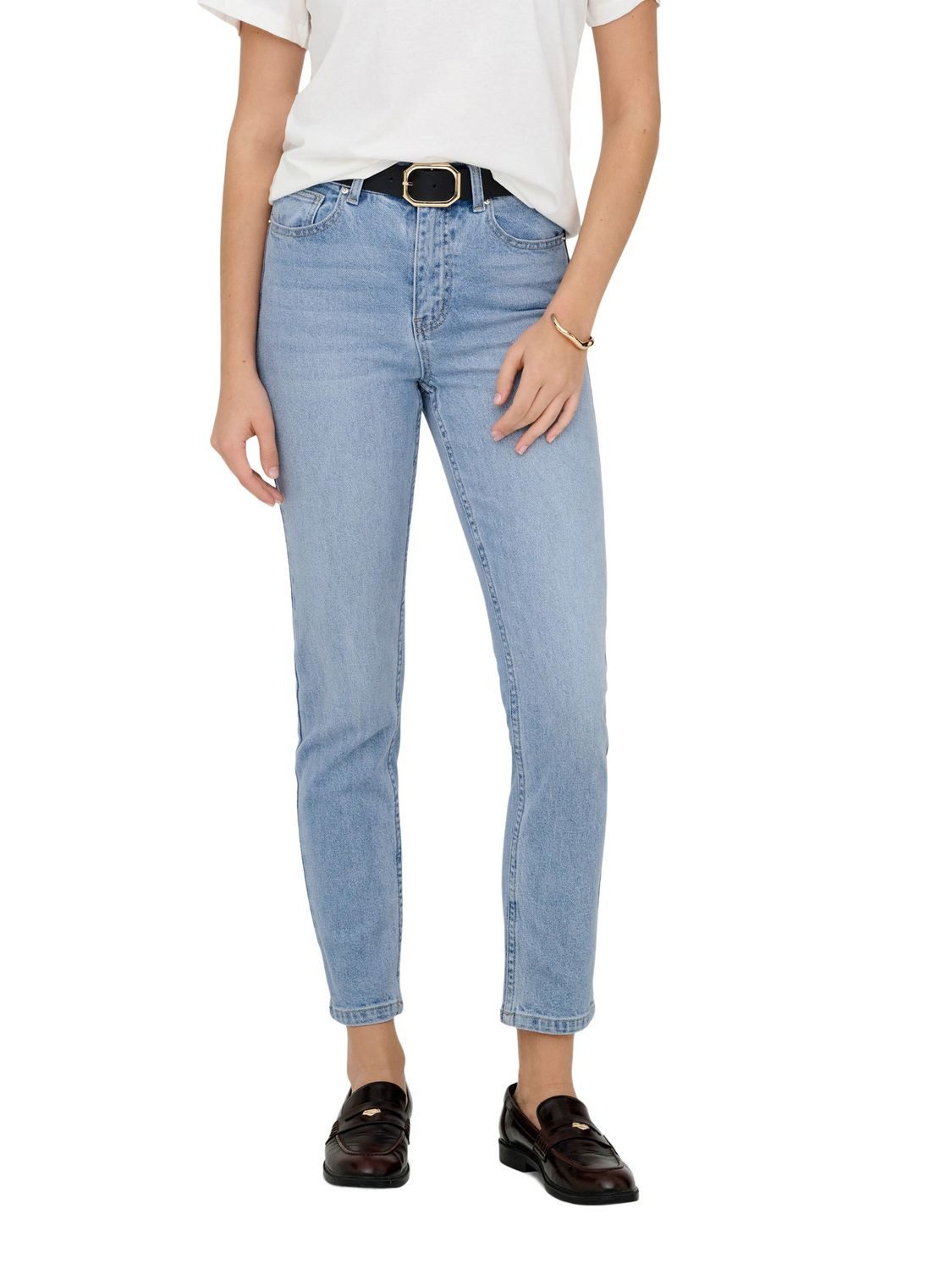 ONLY Straight-Jeans ONLEMILY HW STRAIGHT ANK mit Stretch