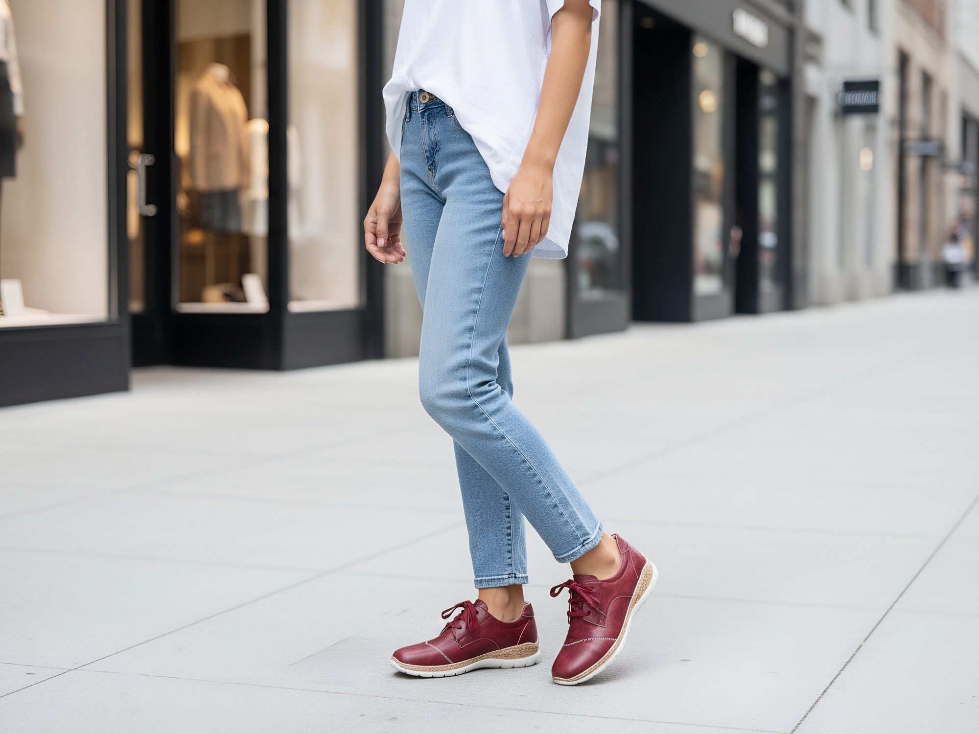 Nowaland Damen Komfort-Halbschuh Schnürschuh Leichtes Design mit strukturierter Komfortsohle für angenehmes Gehen – Bild 5 von 5