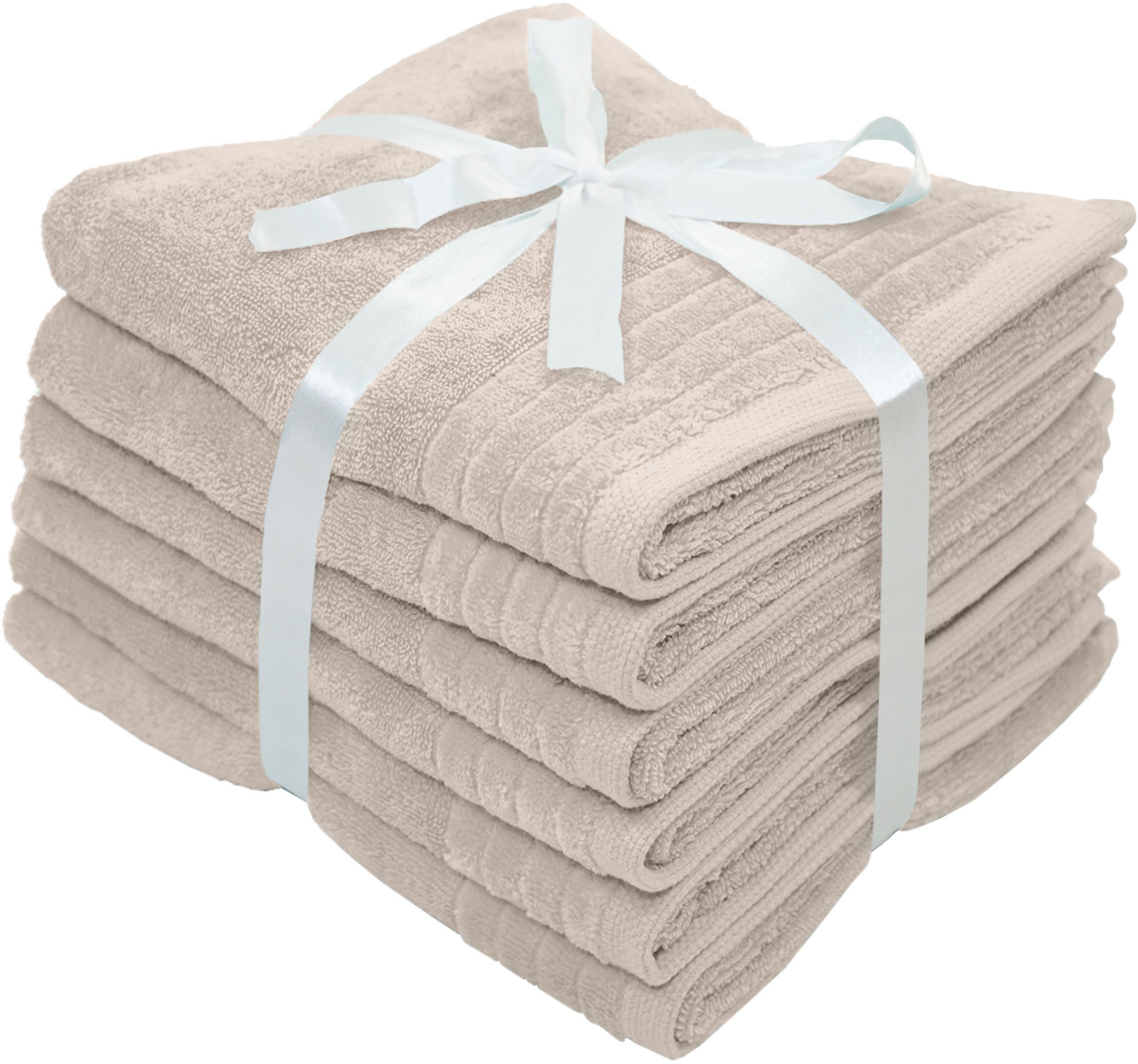 OTTO home Handtücher Sanremo Premium, Premium Handtücher, 600 gr/m², 50x100cm, Frottier (Set, 6-St), mit Bordüre, flauschig und weich, 5 Jahre Garantie – Bild 3 von 5