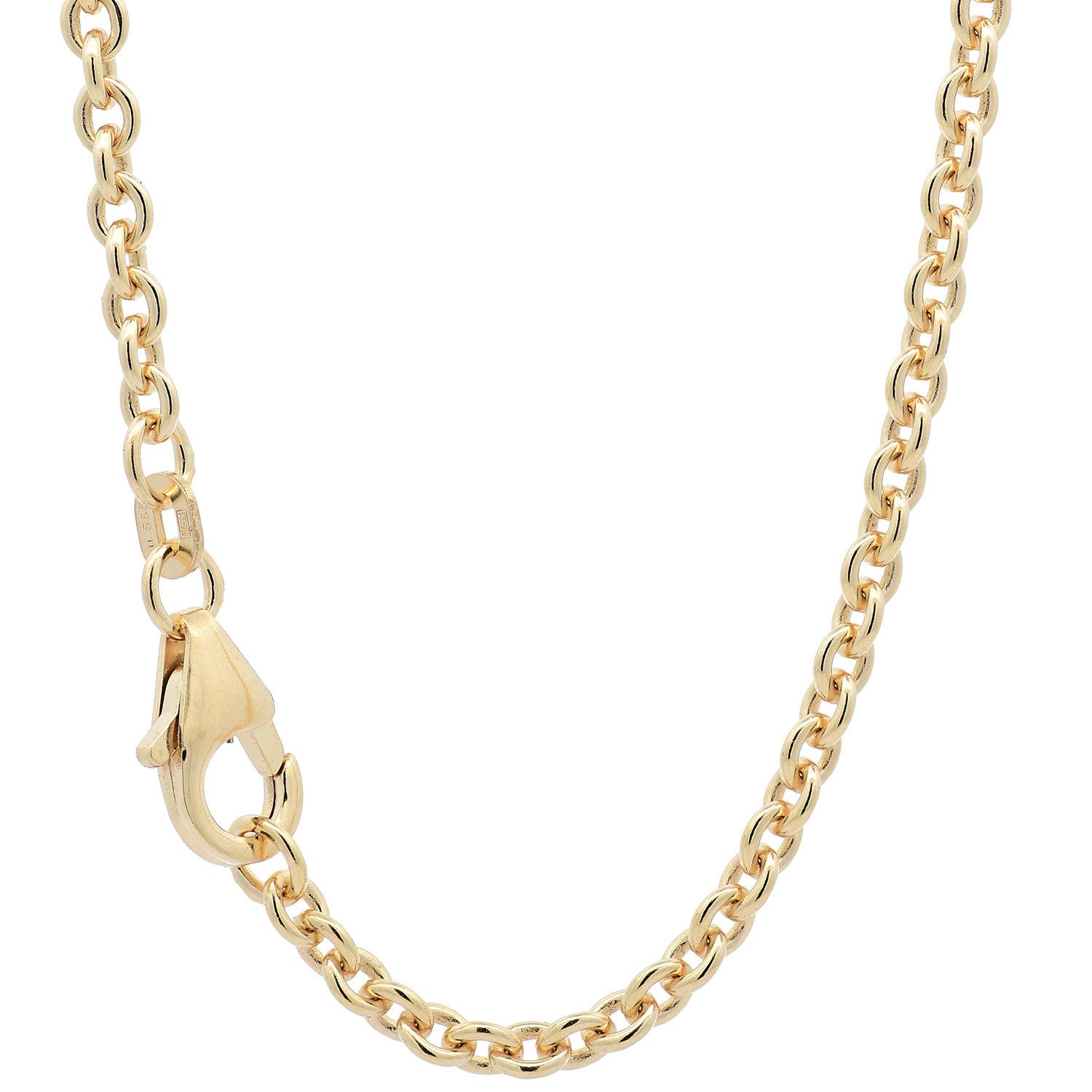 Goldkette Goldkette Ankerkette Länge 42cm - Breite 2,8mm - 585-14 Karat Gold