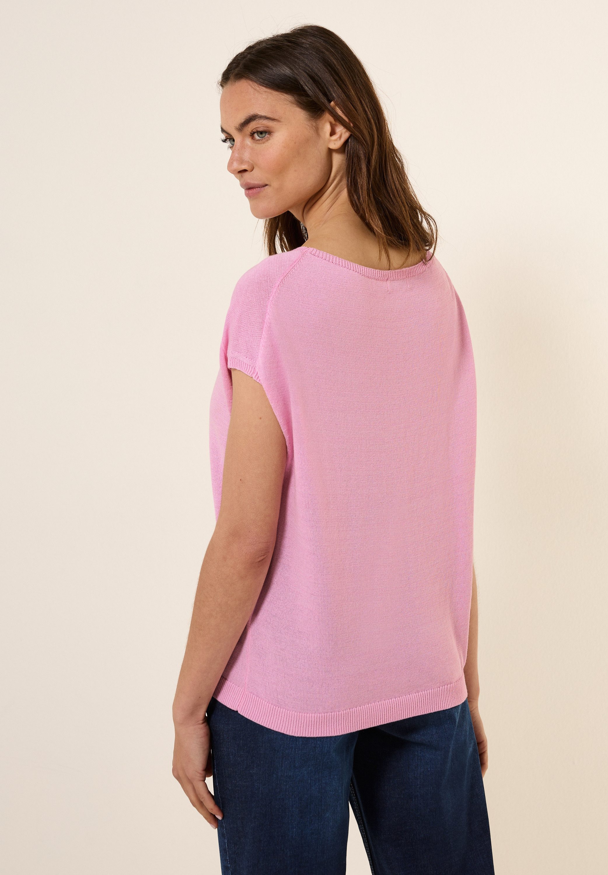 CECIL Strickpullover mit Materialmix