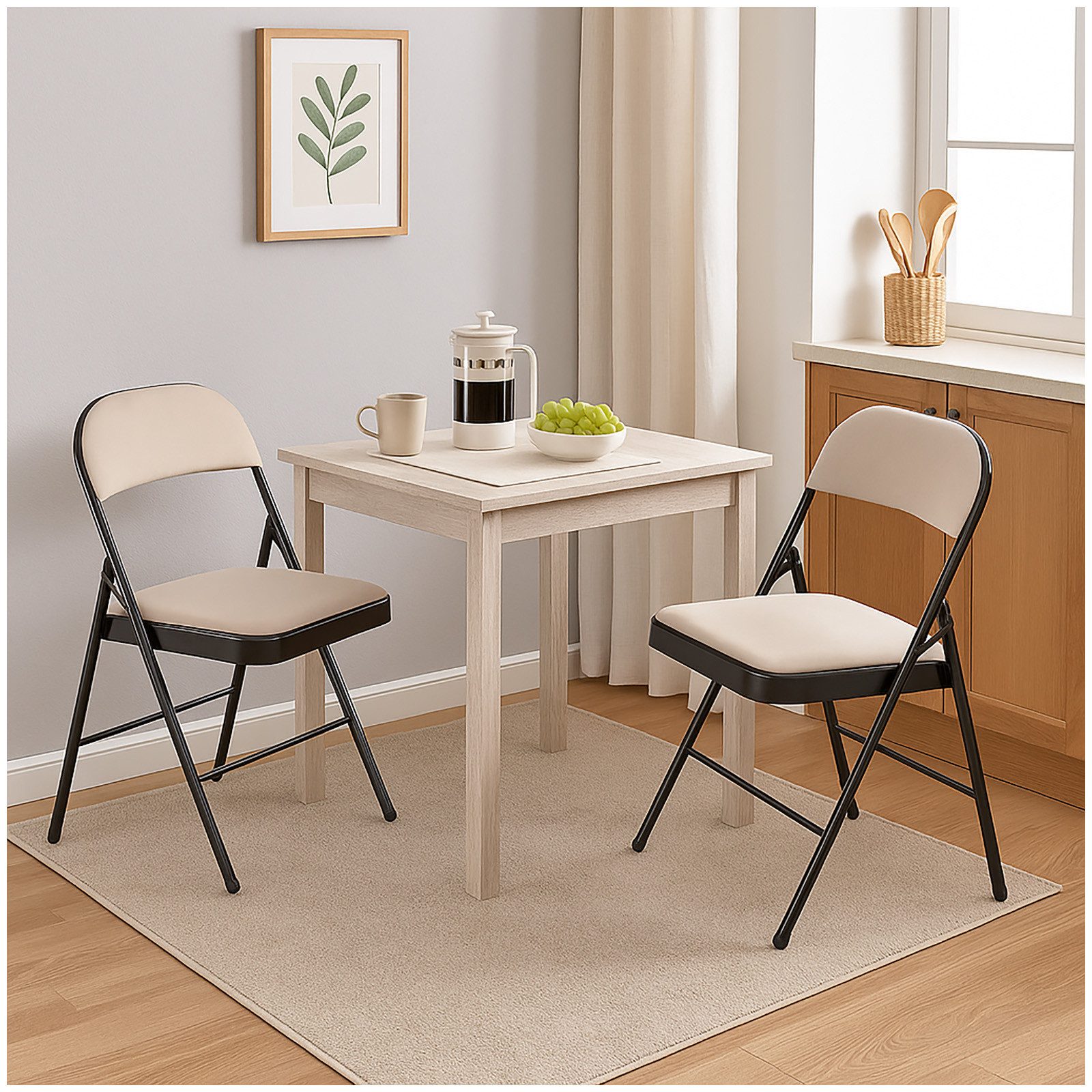 HTI-Living Klappstuhl Klappstühle 2er Set Beige günstig online kaufen