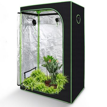 Bettizia Gewächshaus Growzelt Growbox 120x60x180cm Indoor Pflanzenzelt Zuchtzelt, mit Sichtfenster, Regulierbare Belüftungsöffnungen, UV-Schutz, Langlebig