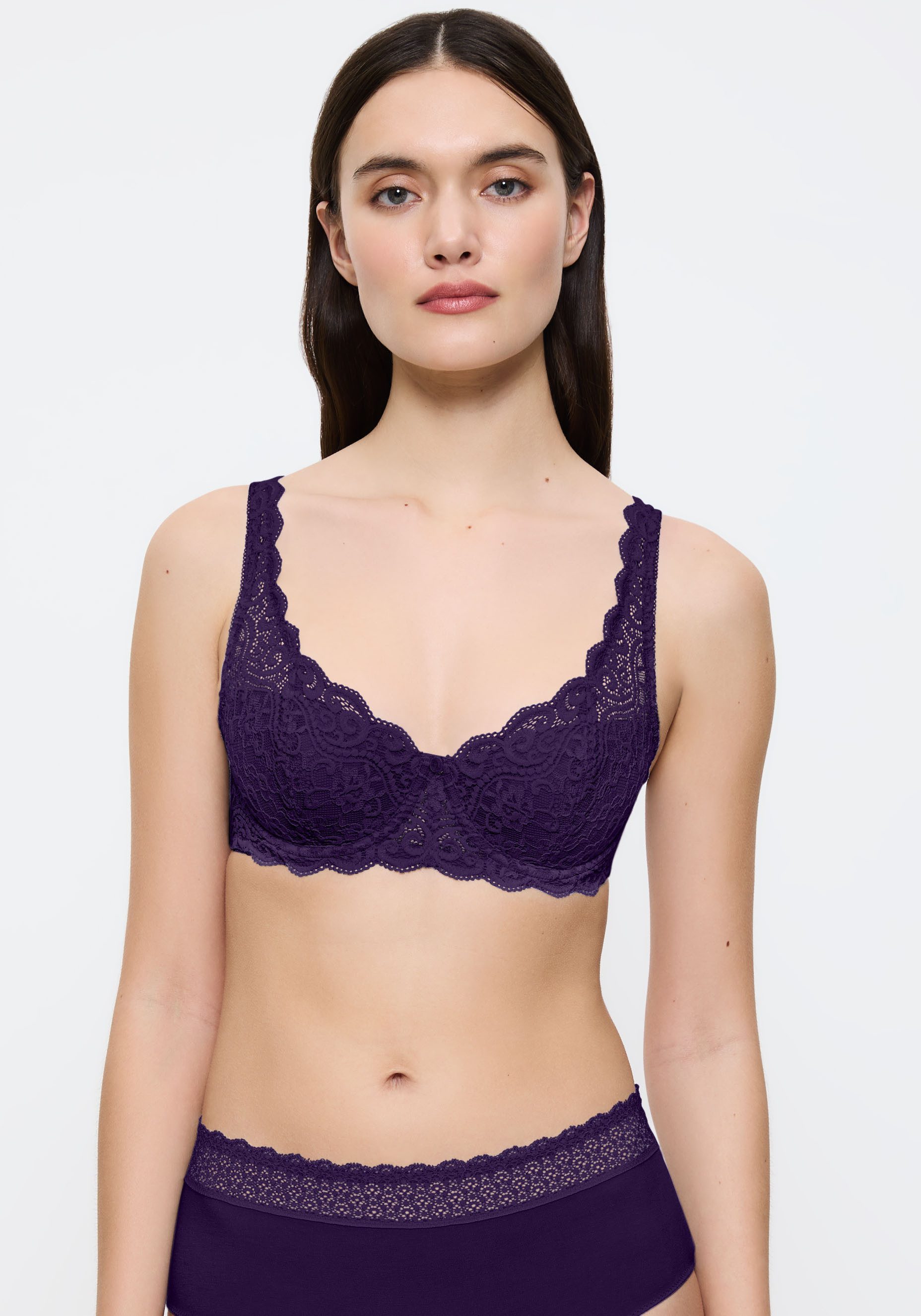 Triumph Balconette-BH Amourette Stretch-Spitze, weich, feminin, breite Träger